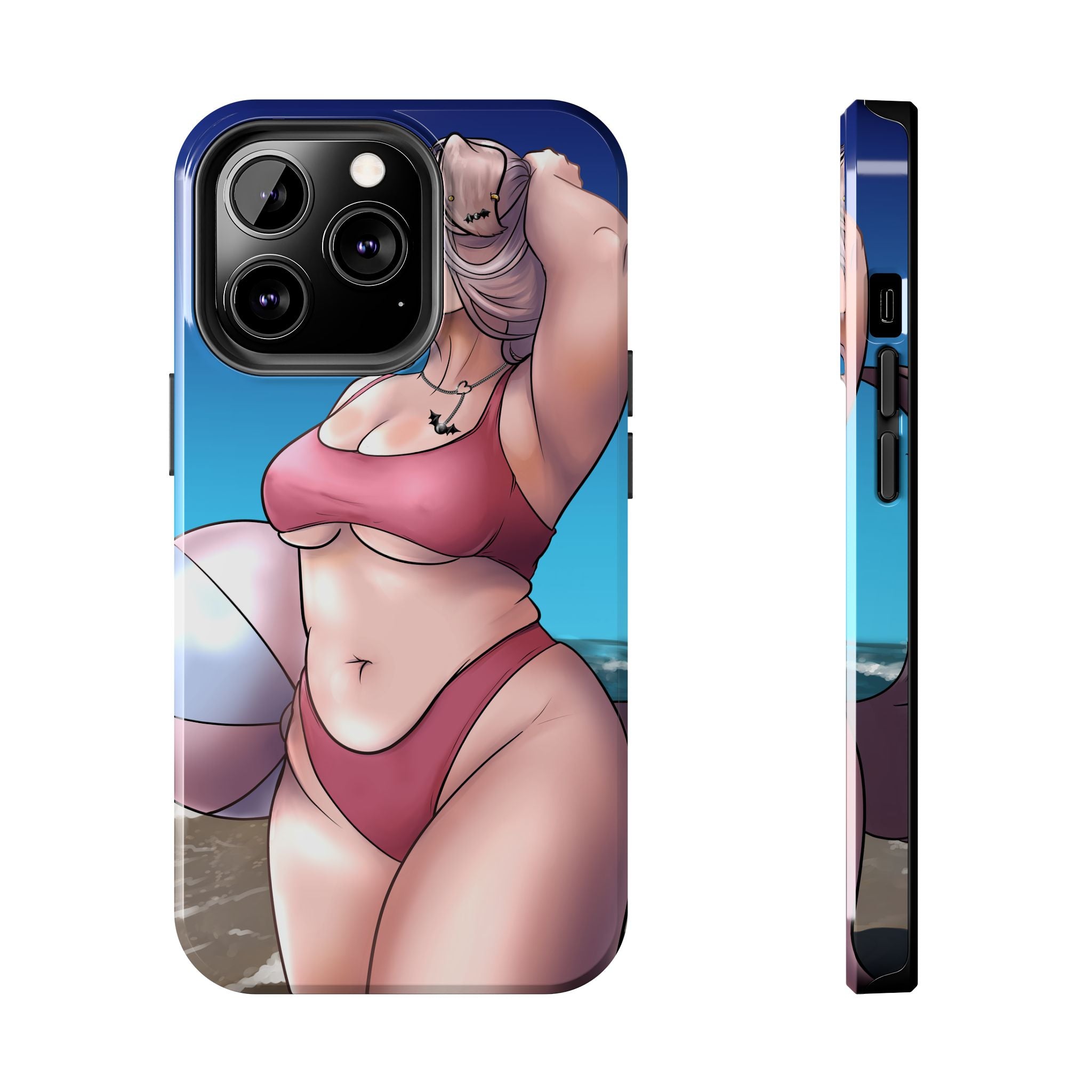 Luna Rainn "Beach Pup" Tough Phone Case