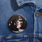 Renée Lysobore "Nervous" Button Pin