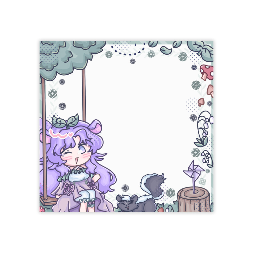 VerbenaVT "Chibi Swing" Sticky Notes