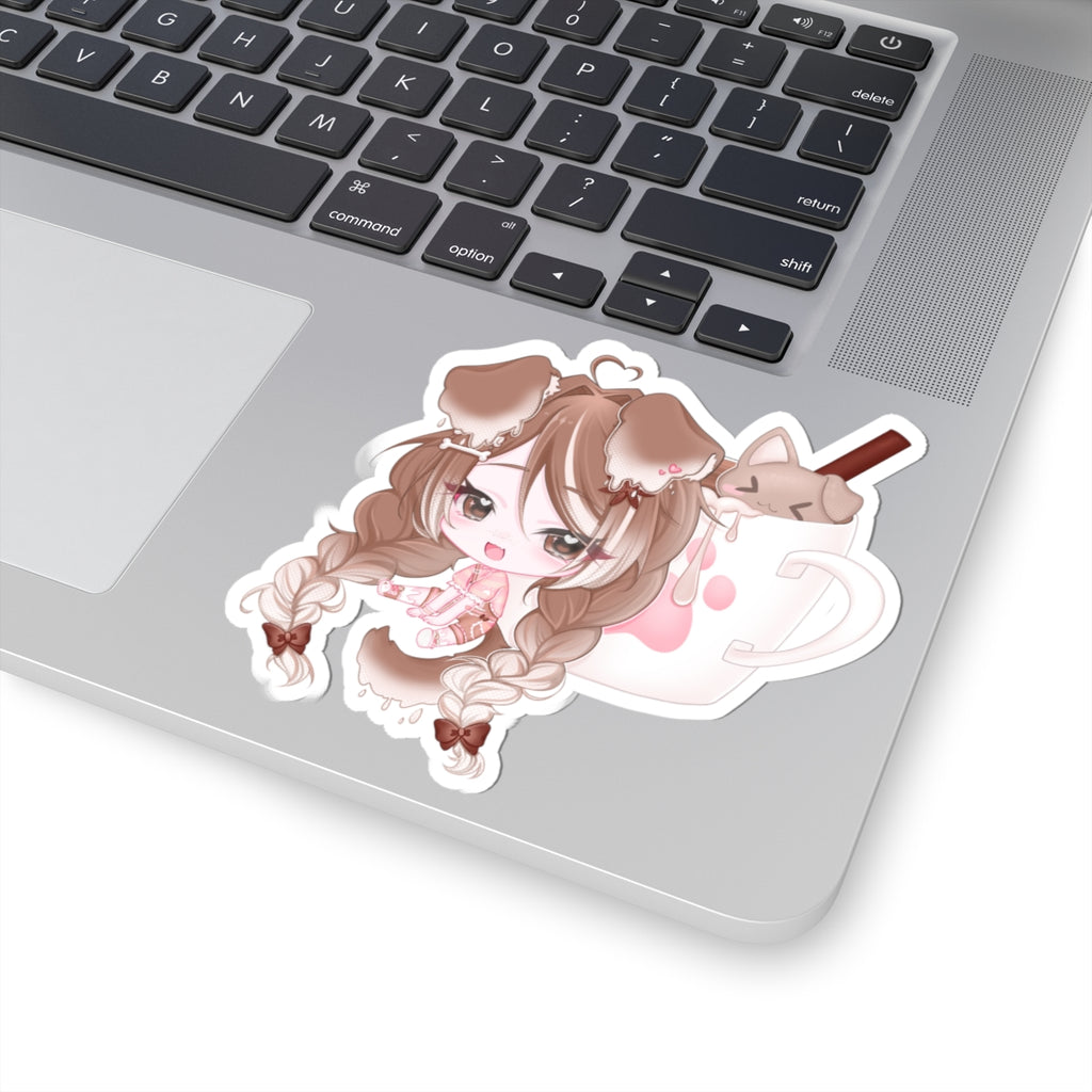 Chaibeani "Mug Peeking" Sticker