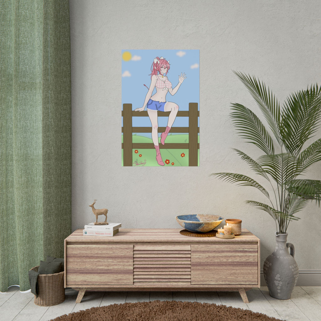 StrawberryMilkMaid "Fence Sitting" Poster