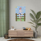 StrawberryMilkMaid "Fence Sitting" Poster