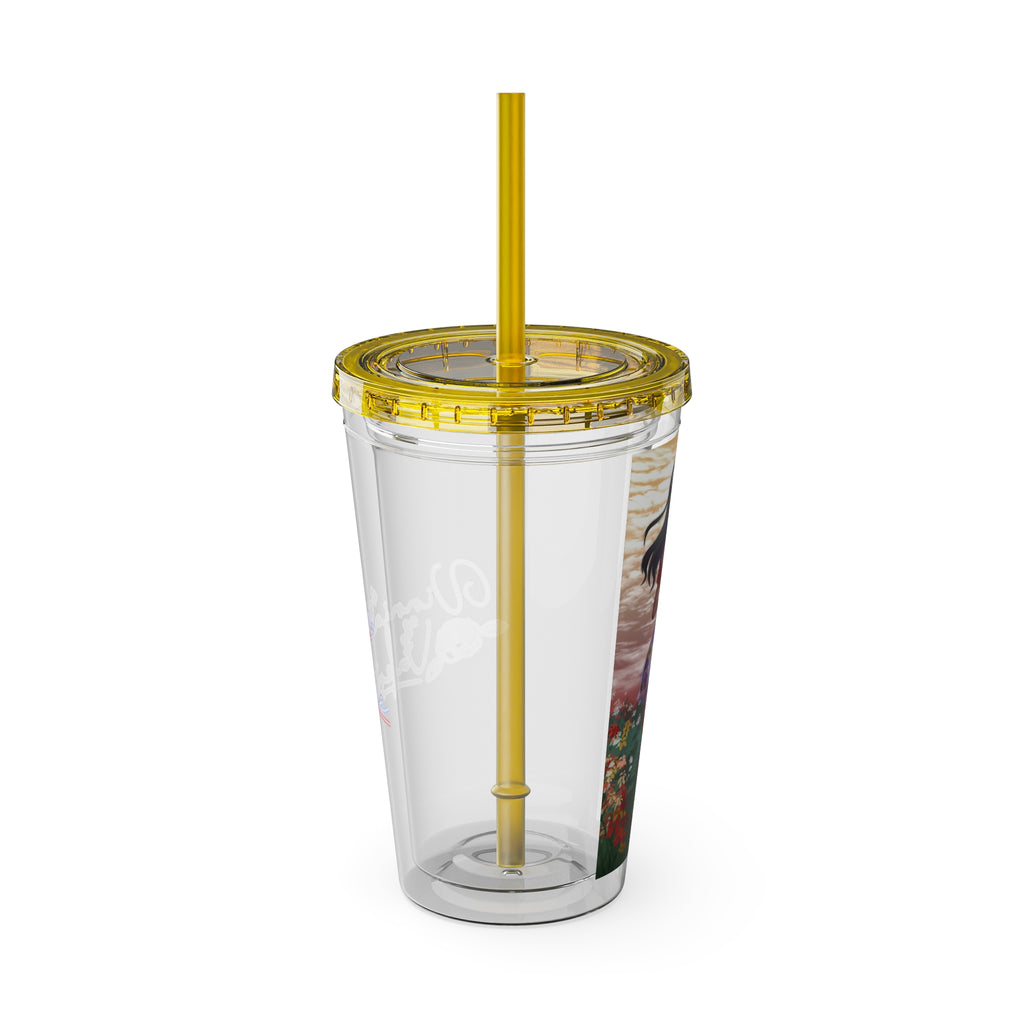 Vinnia Valentine "Rose Garden" Acrylic Tumbler