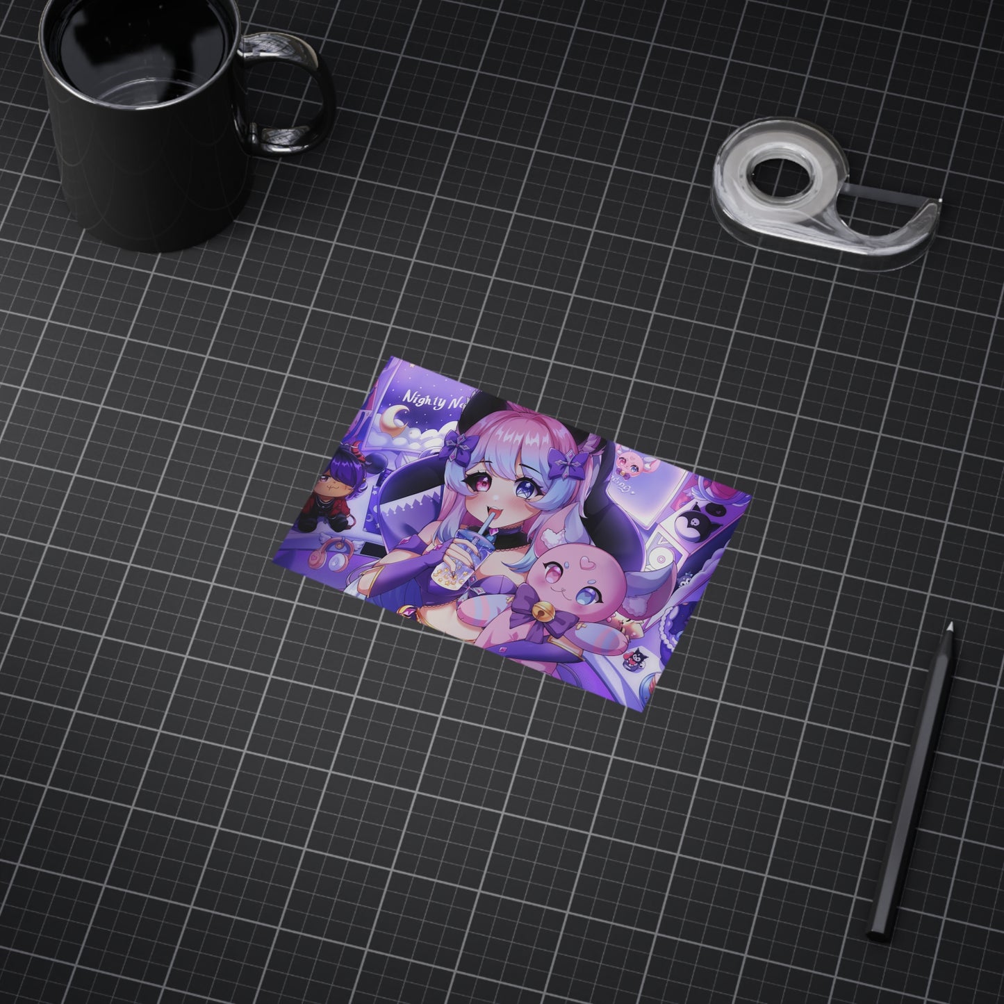 "Time to Stream!" Nighty Neko Print