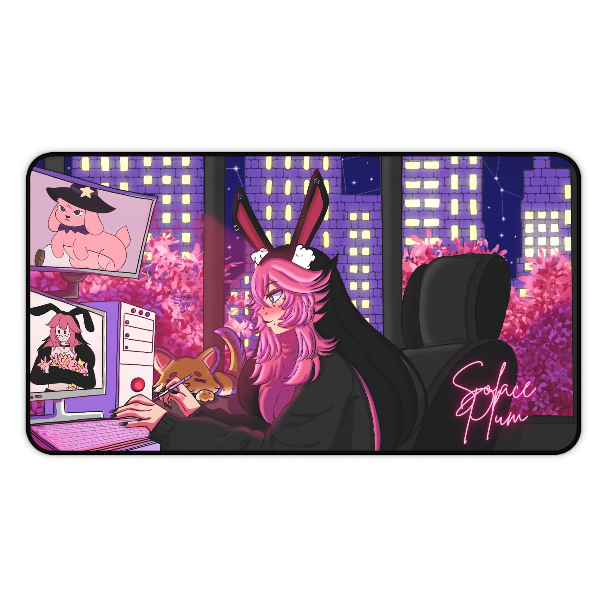 Solace Plum Lofi Deskmat