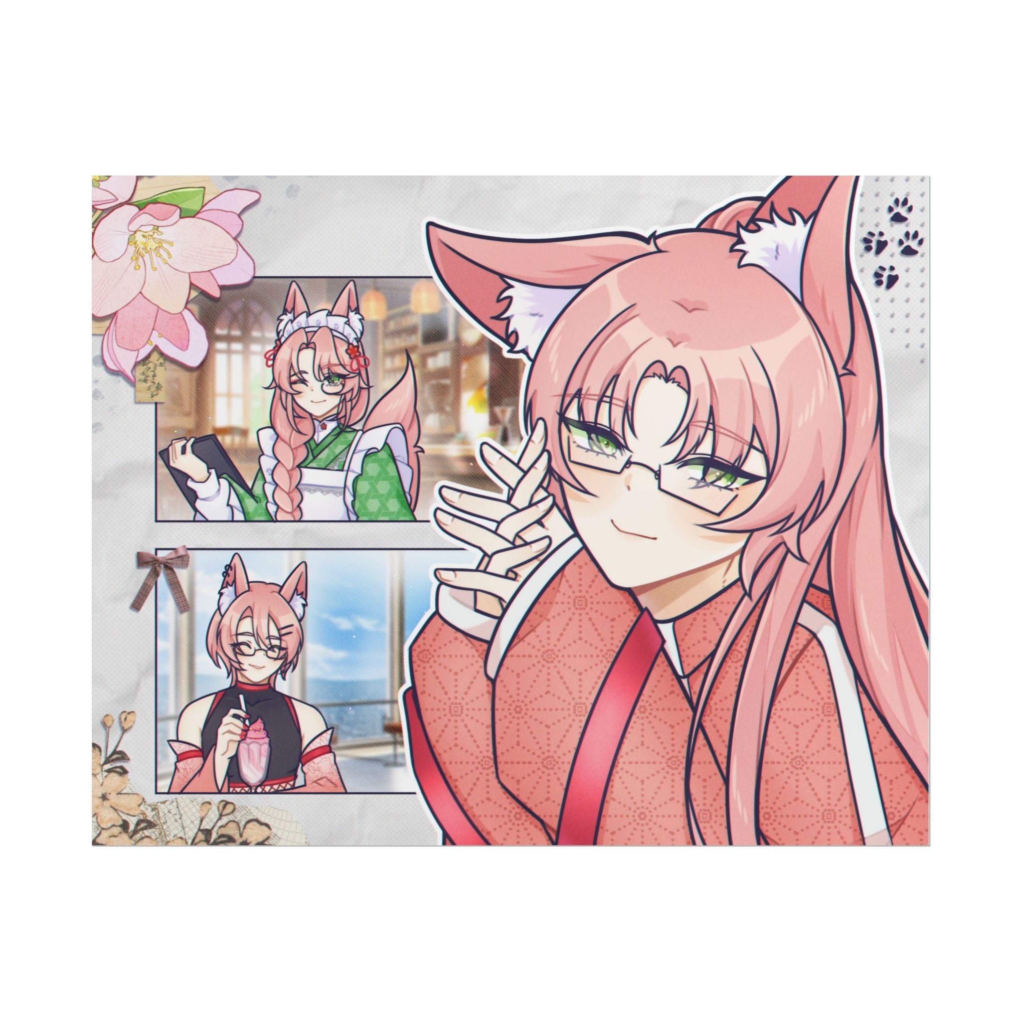 Minoru Koicha "Cafe Poses" Poster