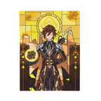 Zhongli Plush Throw Blanket