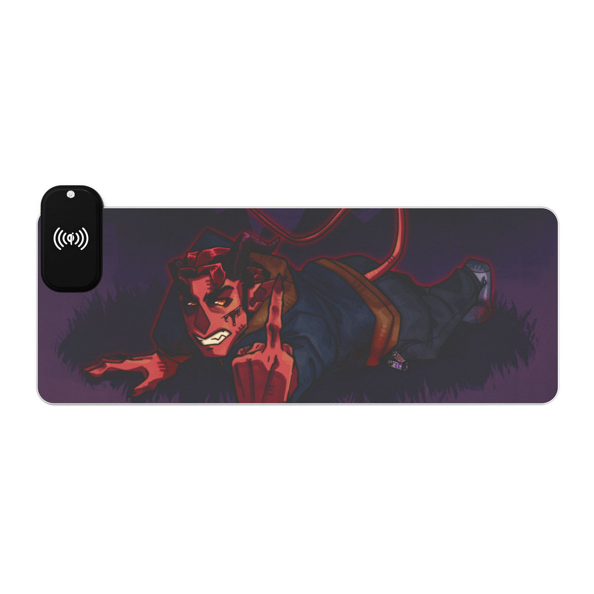 Chow Down "Livin' That Slug Life" LED XL Deskmat w/ Wireless Charging