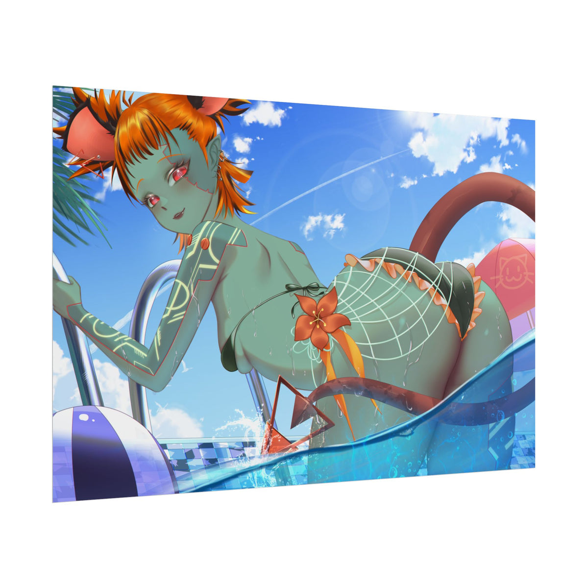NonbiteyZombie "Summer Swim!" Poster