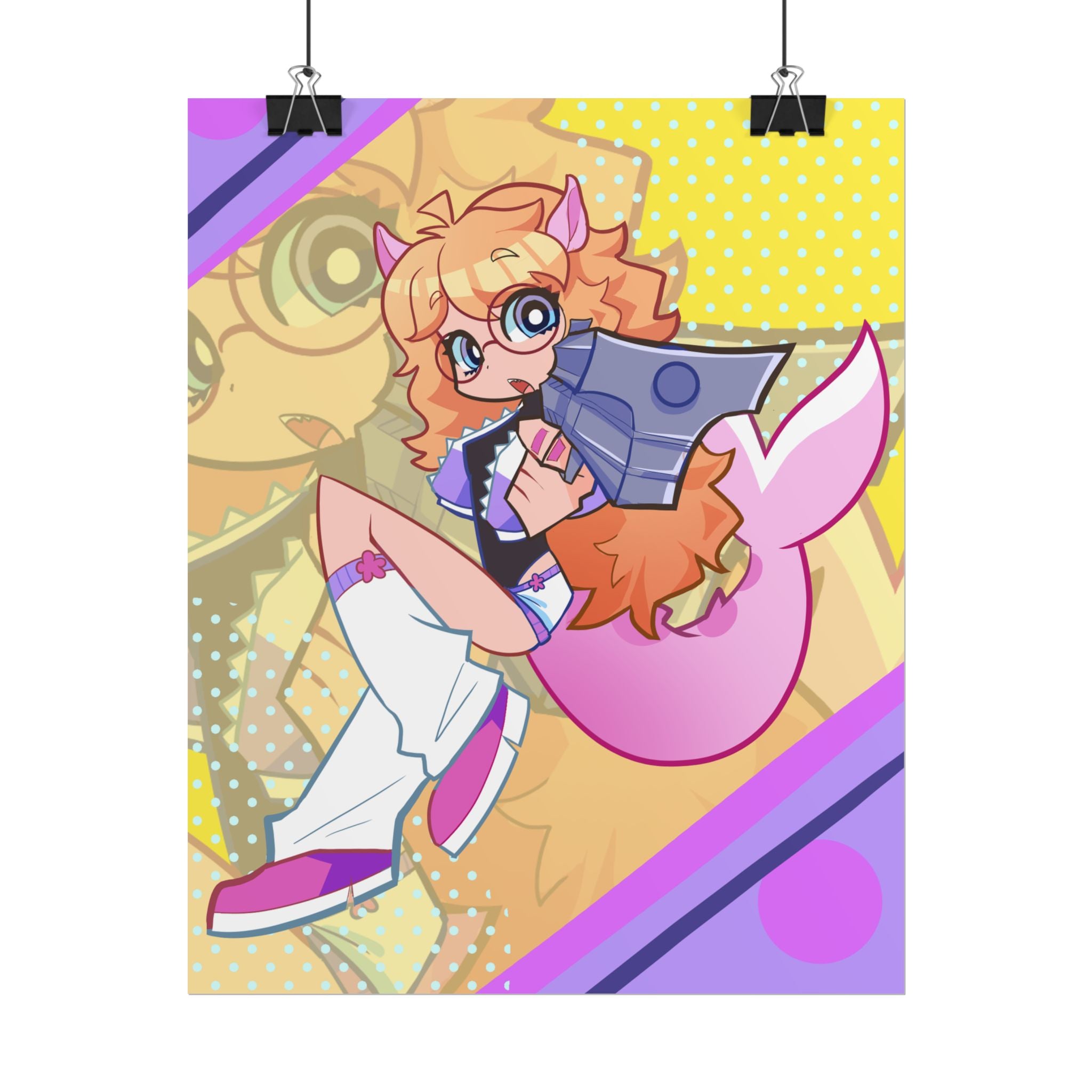 tealeafshark "Armed and Cute" Poster