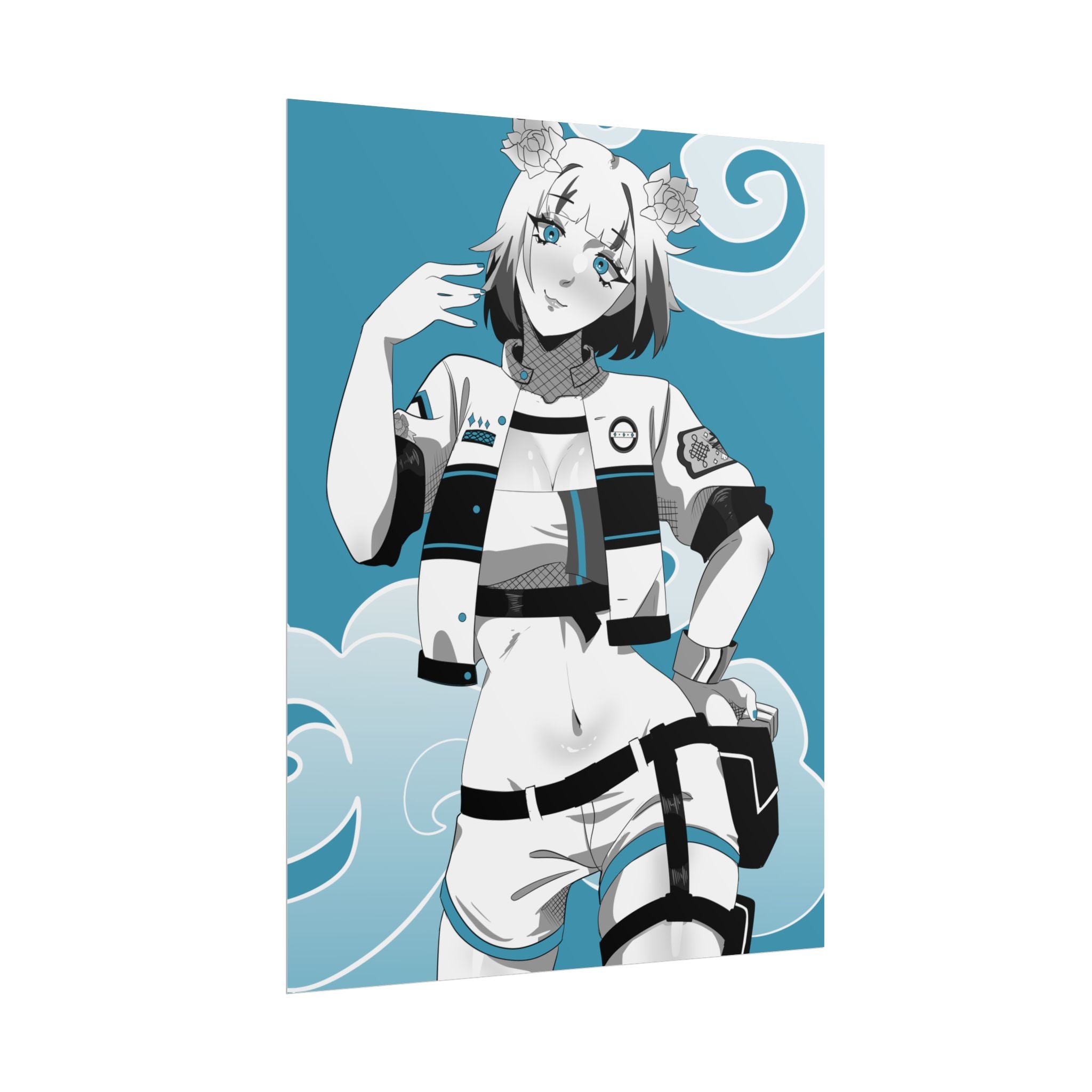 AshenMei Monochrome Poster