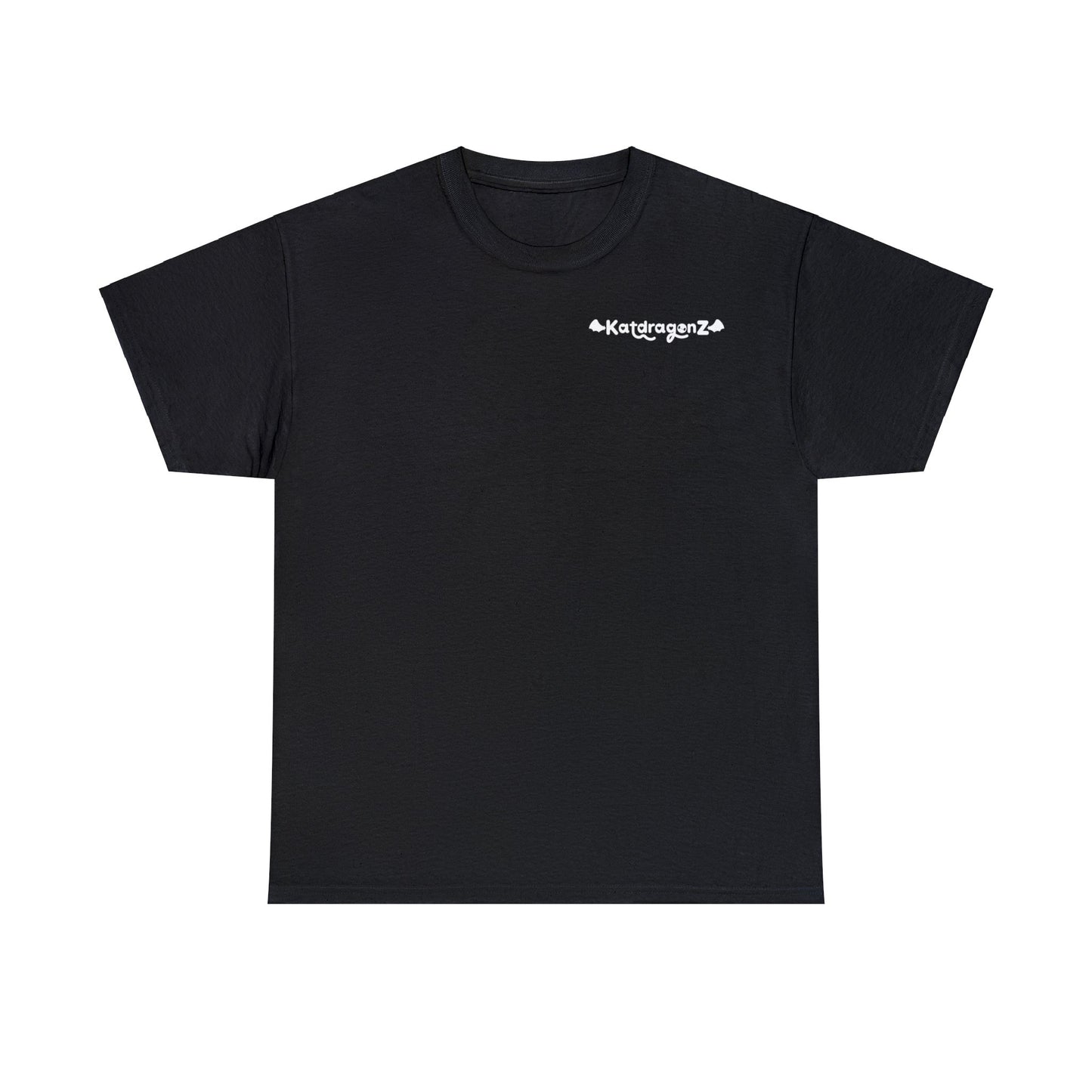 KatDragonz Simple White Logo T-Shirt