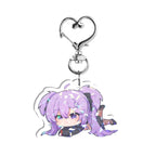 Ashdriel "Chibi Lay Down" Double-Sided Holographic Keychain