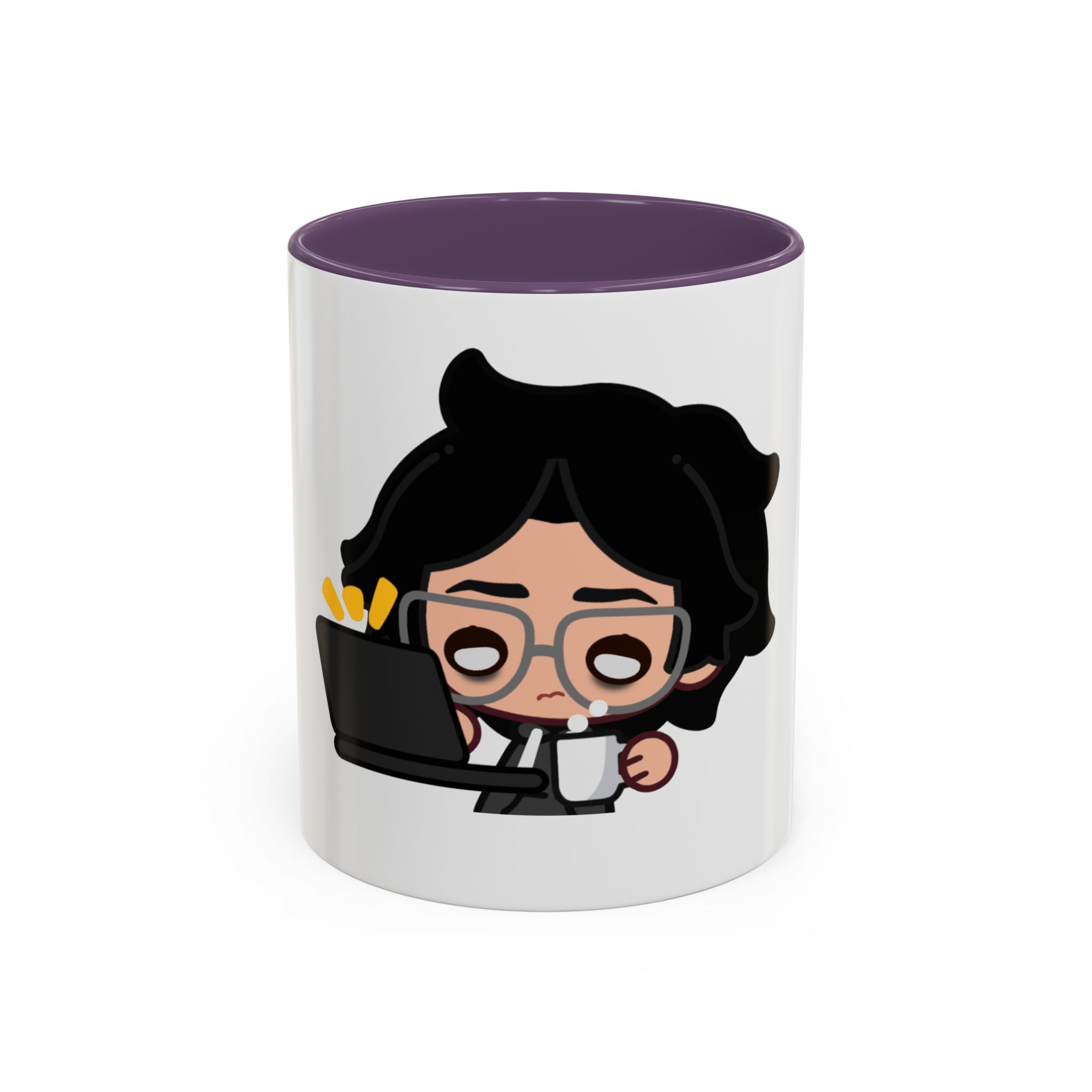 RyoPlaying "Exhausted" Accent Mug