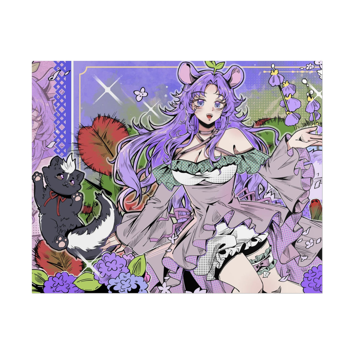 VerbenaVT "Stylized Garden" Poster