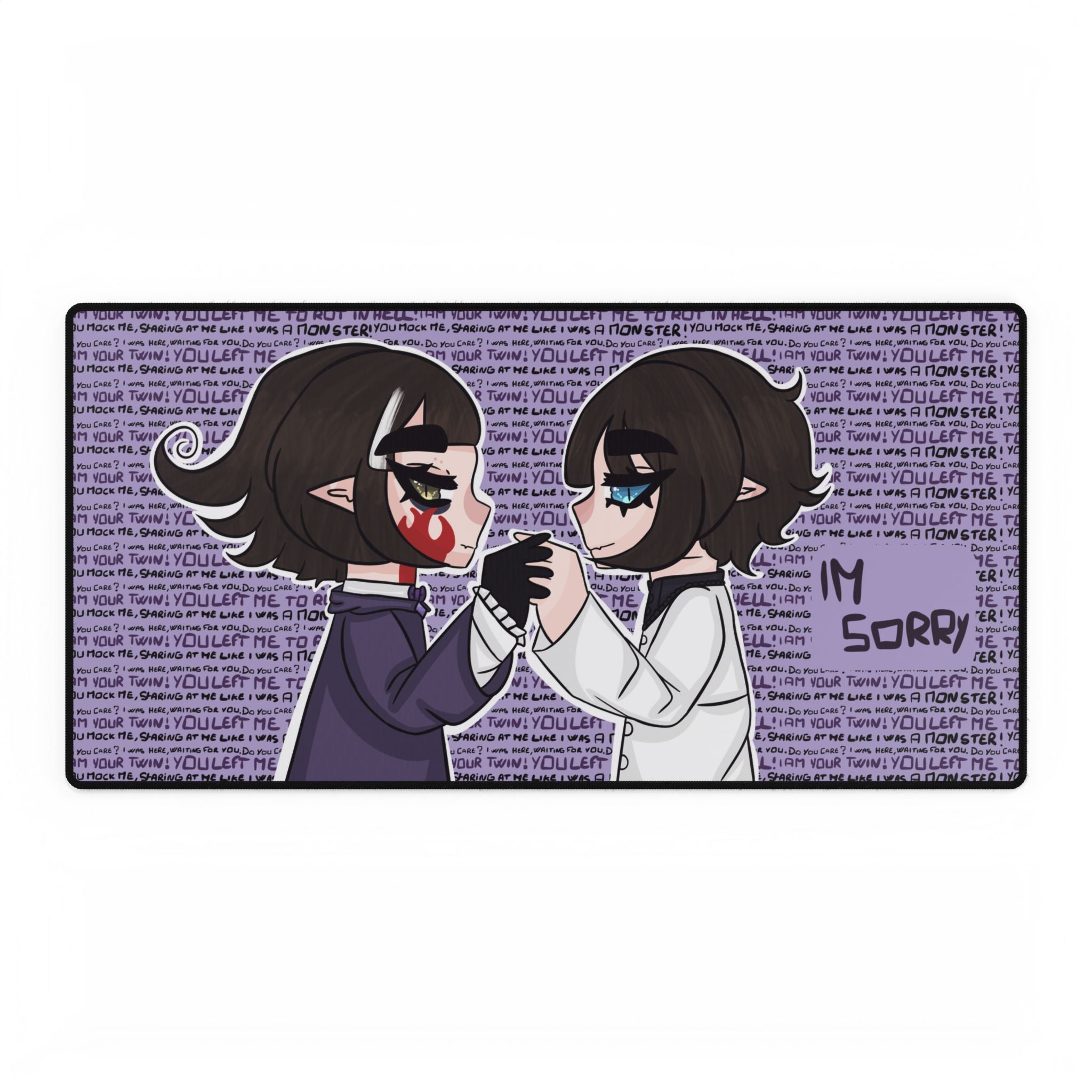 Renée Lysobore "I'm Sorry" XL Plus Deskmat