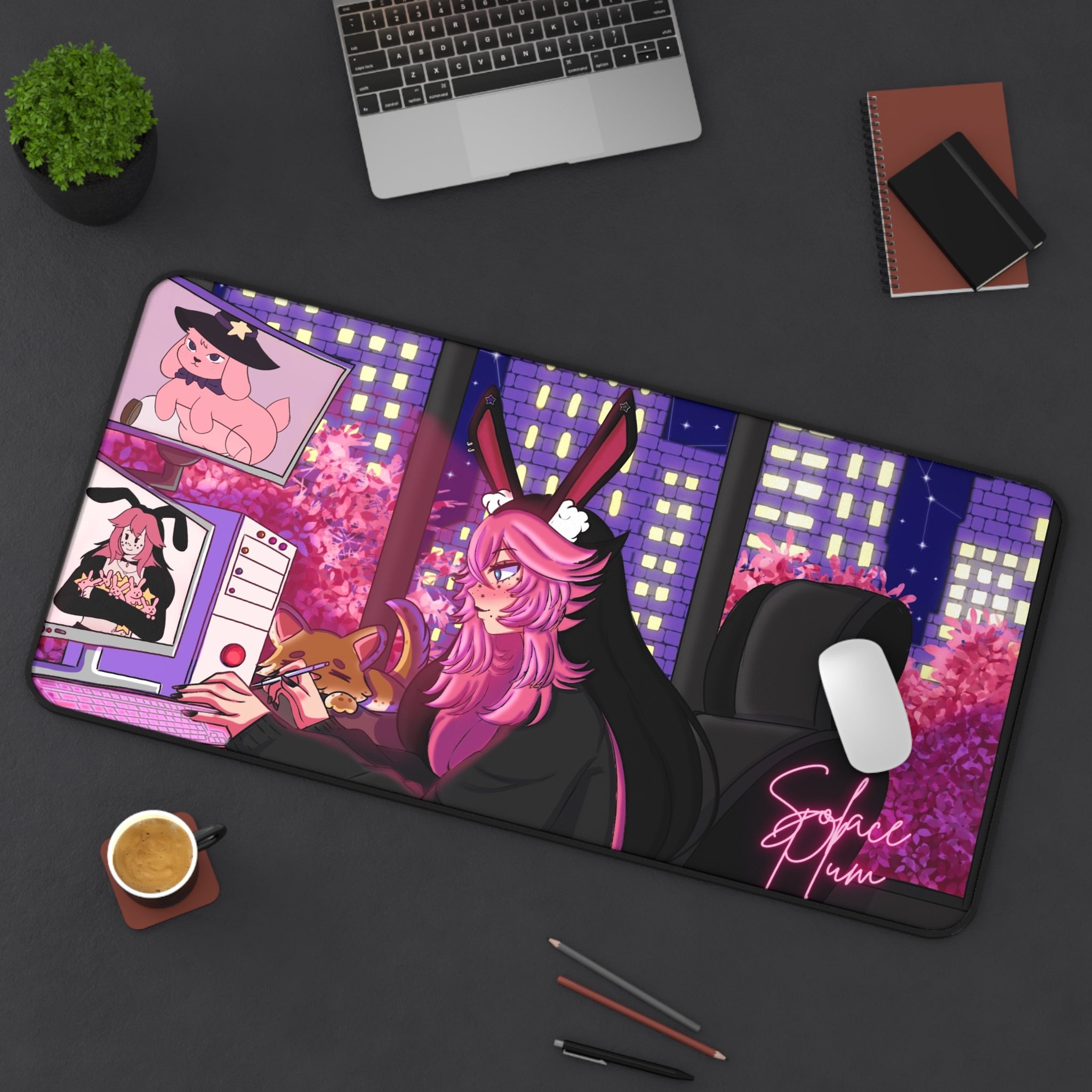 Solace Plum Lofi Deskmat