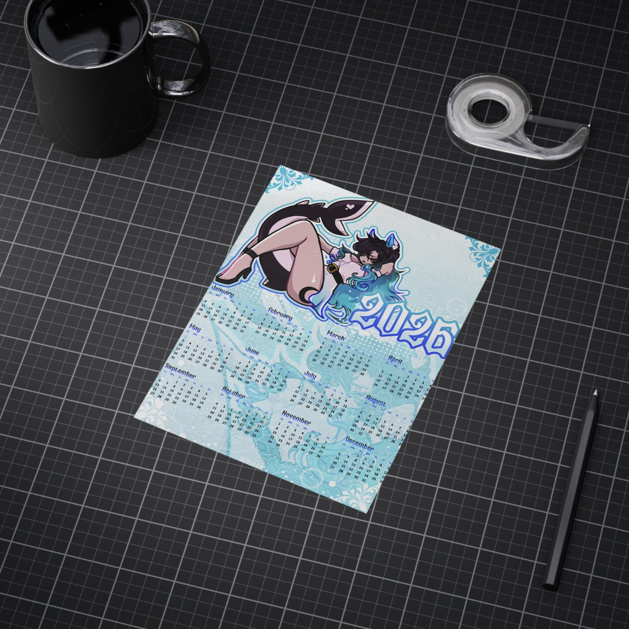 Sereana 2026 Calendar Print