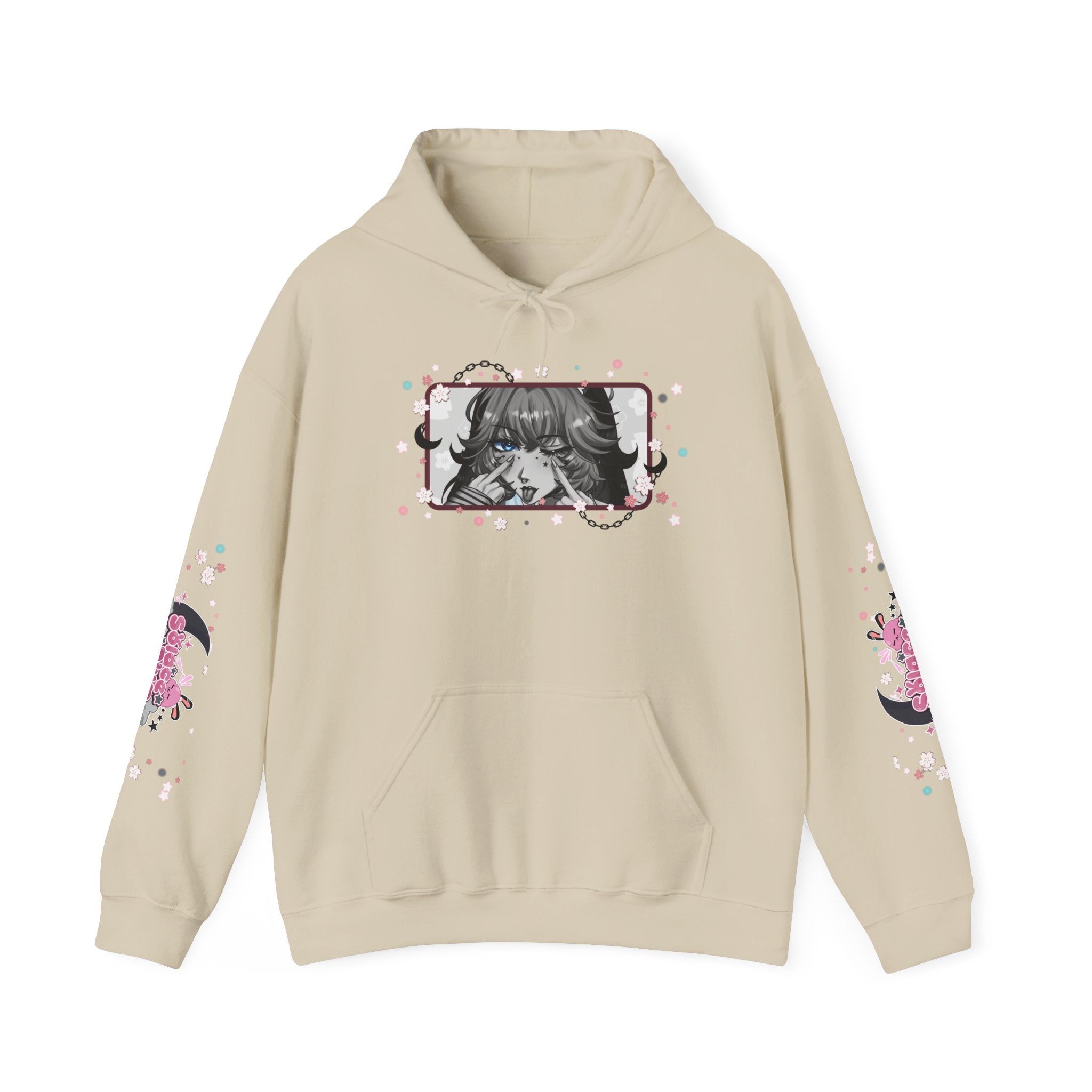Solace Plum BW "Blep" Designer Hoodie