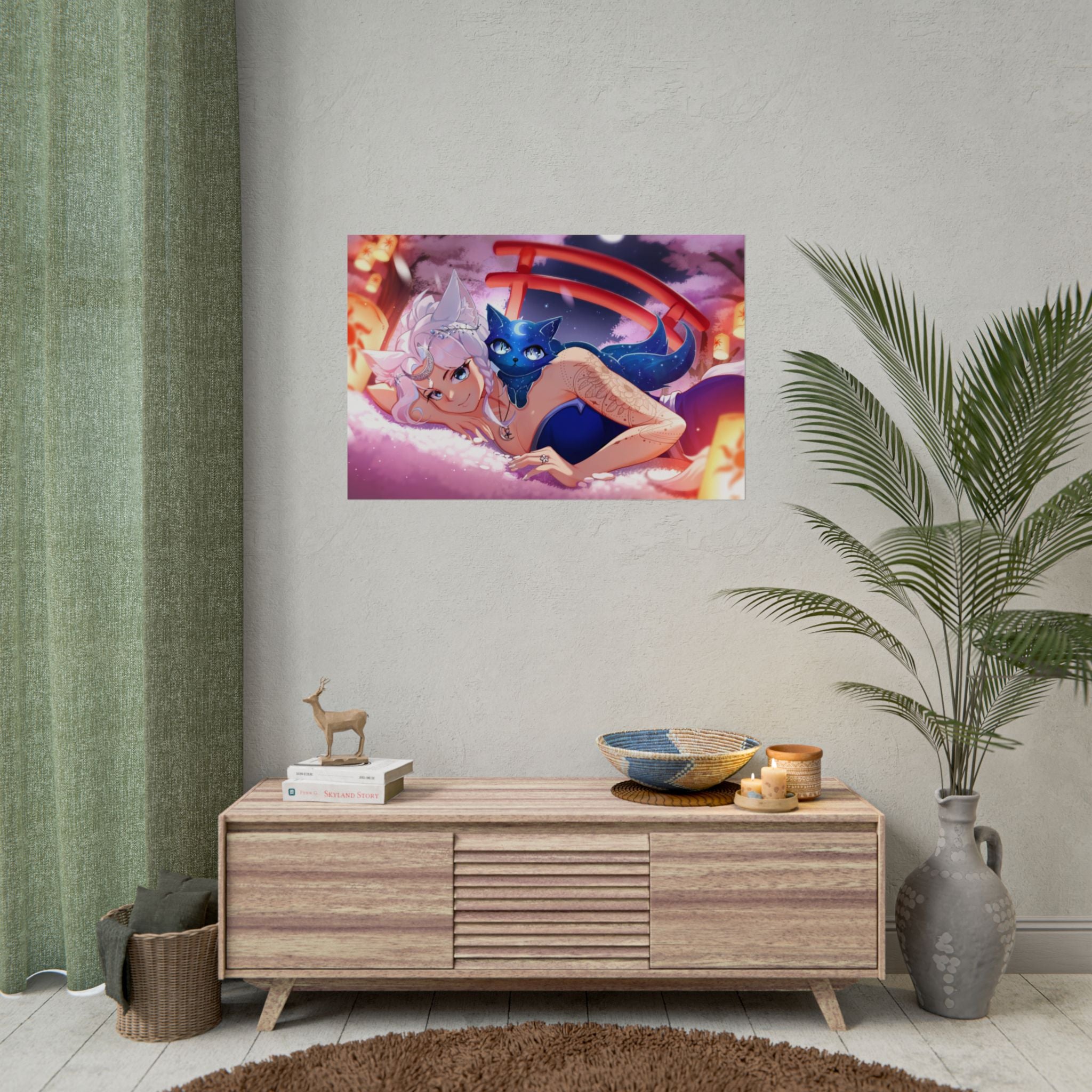 Reira Resting in Sakura Poster