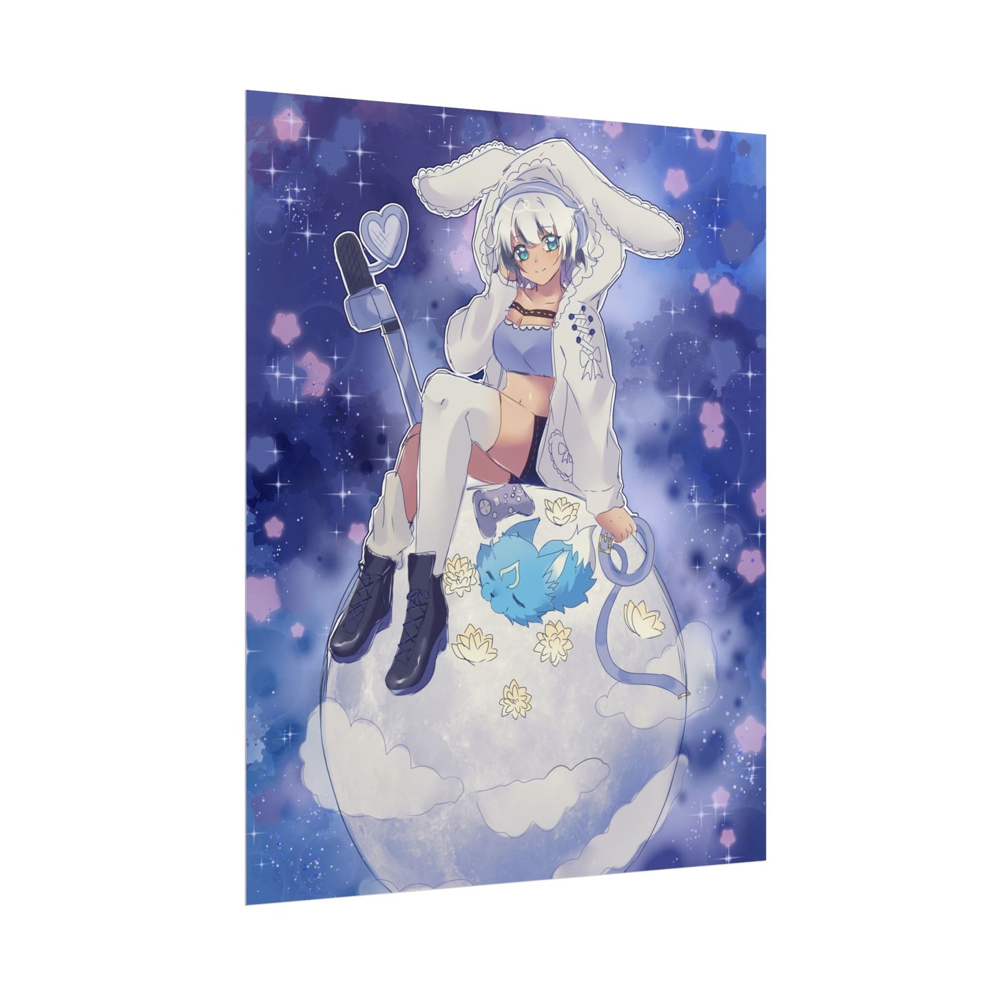 AshenMei Moon Poster