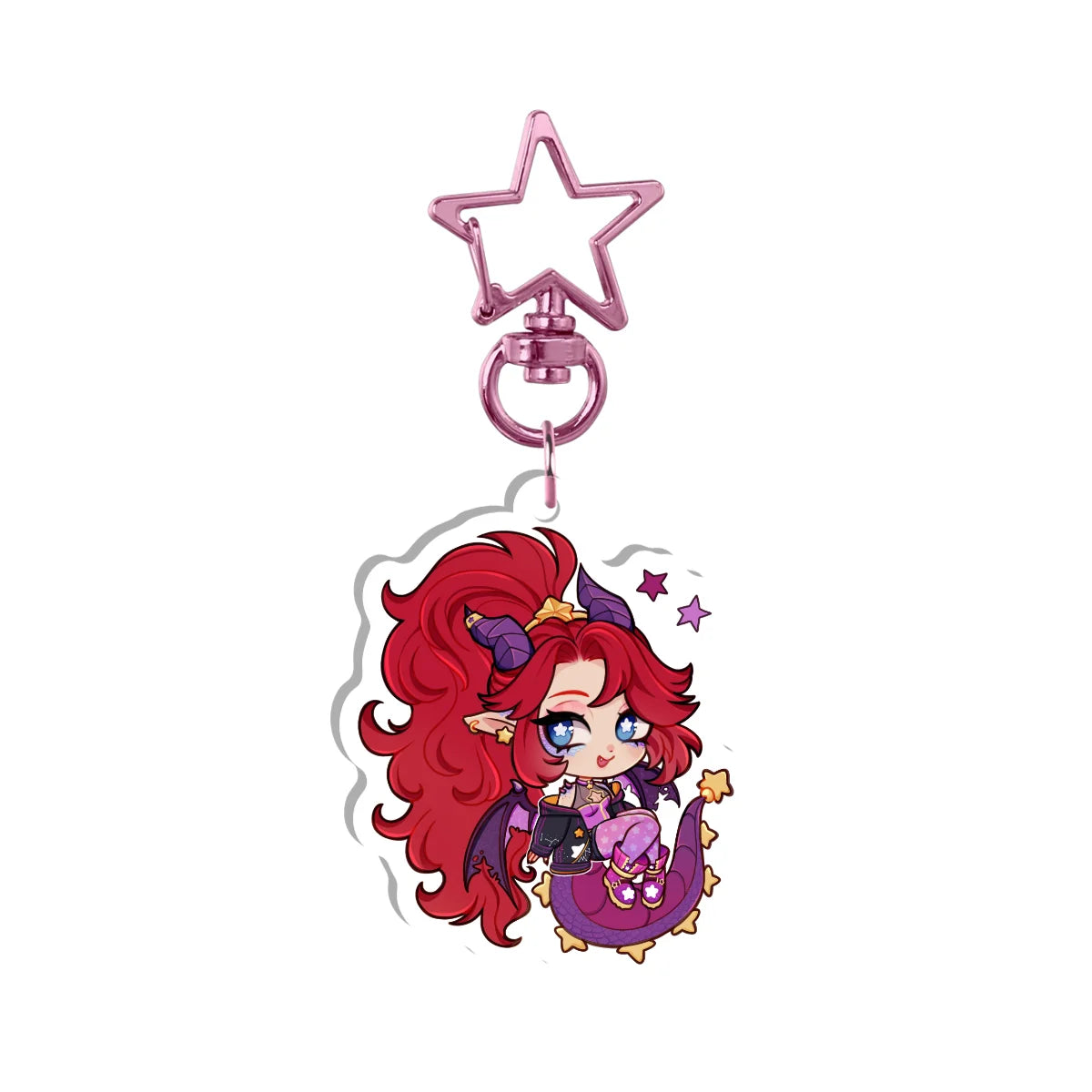 Starlaxia "Chibi" Front-Side Holographic Keychain