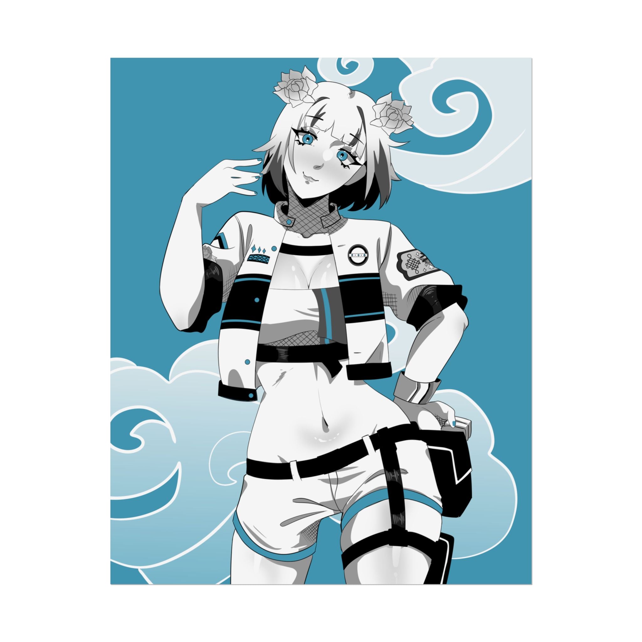 AshenMei Monochrome Poster