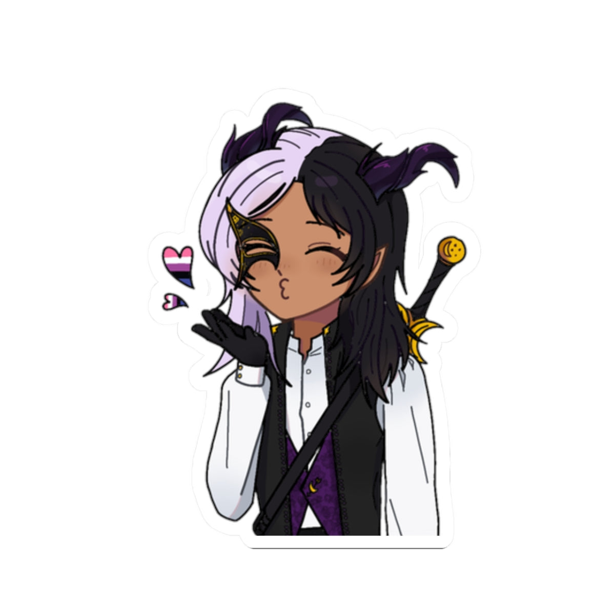 ArtemisCraft "Kissy Pride" Sticker