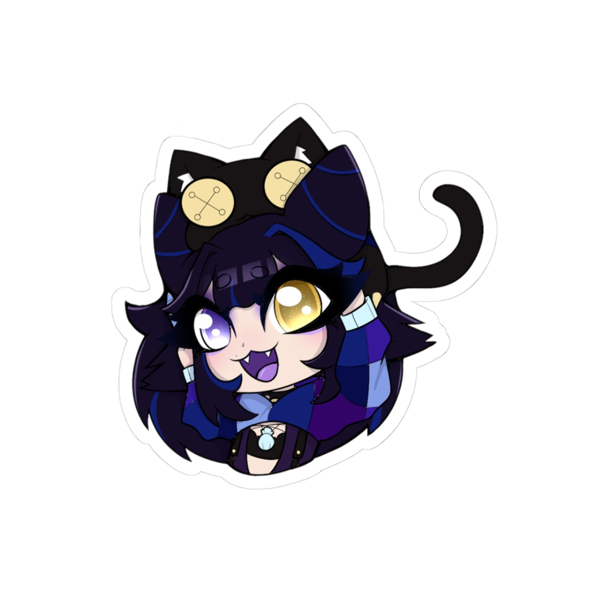 kazkieran "Kitty Hat" Sticker