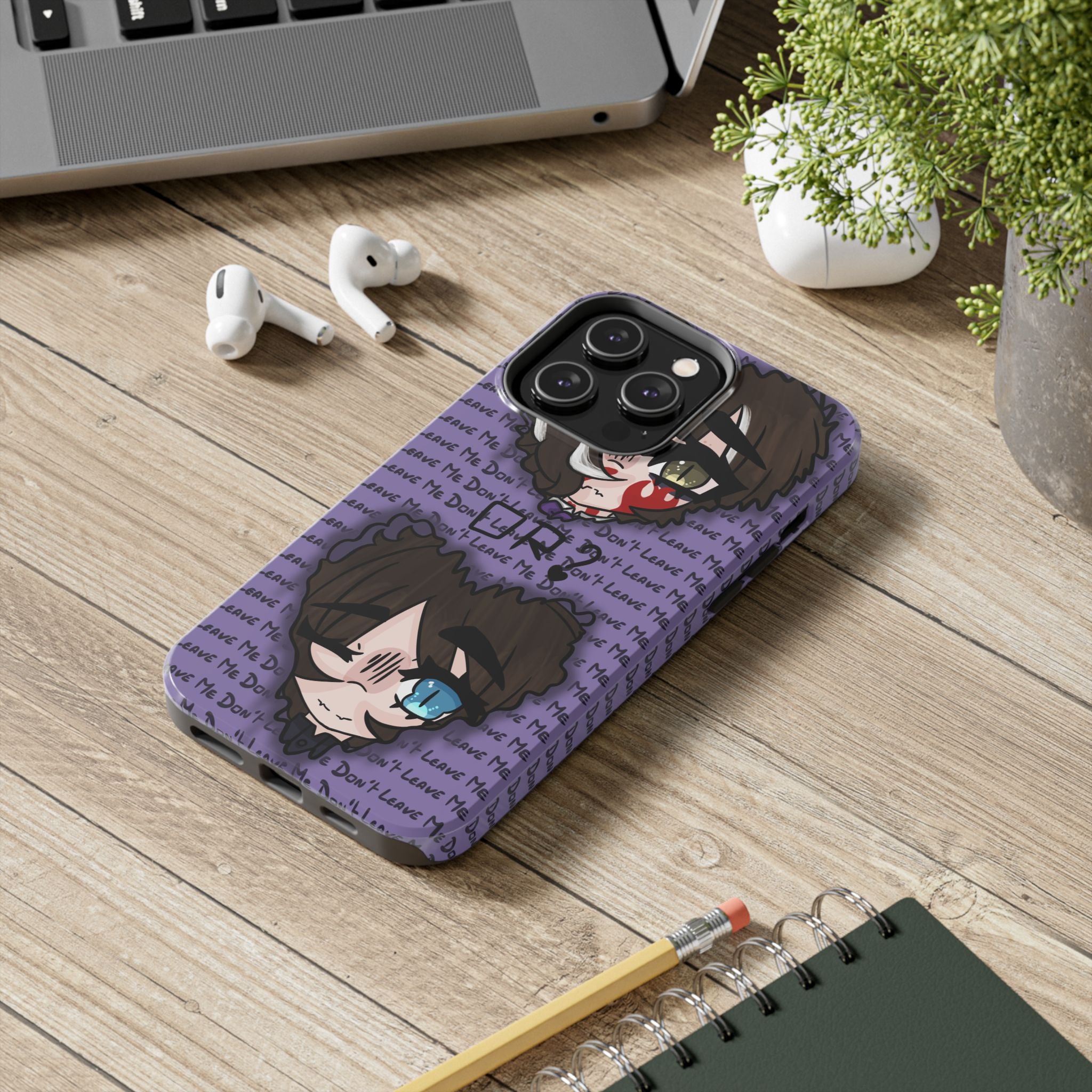 Renée Lysobore "Me or Them" Phone Case