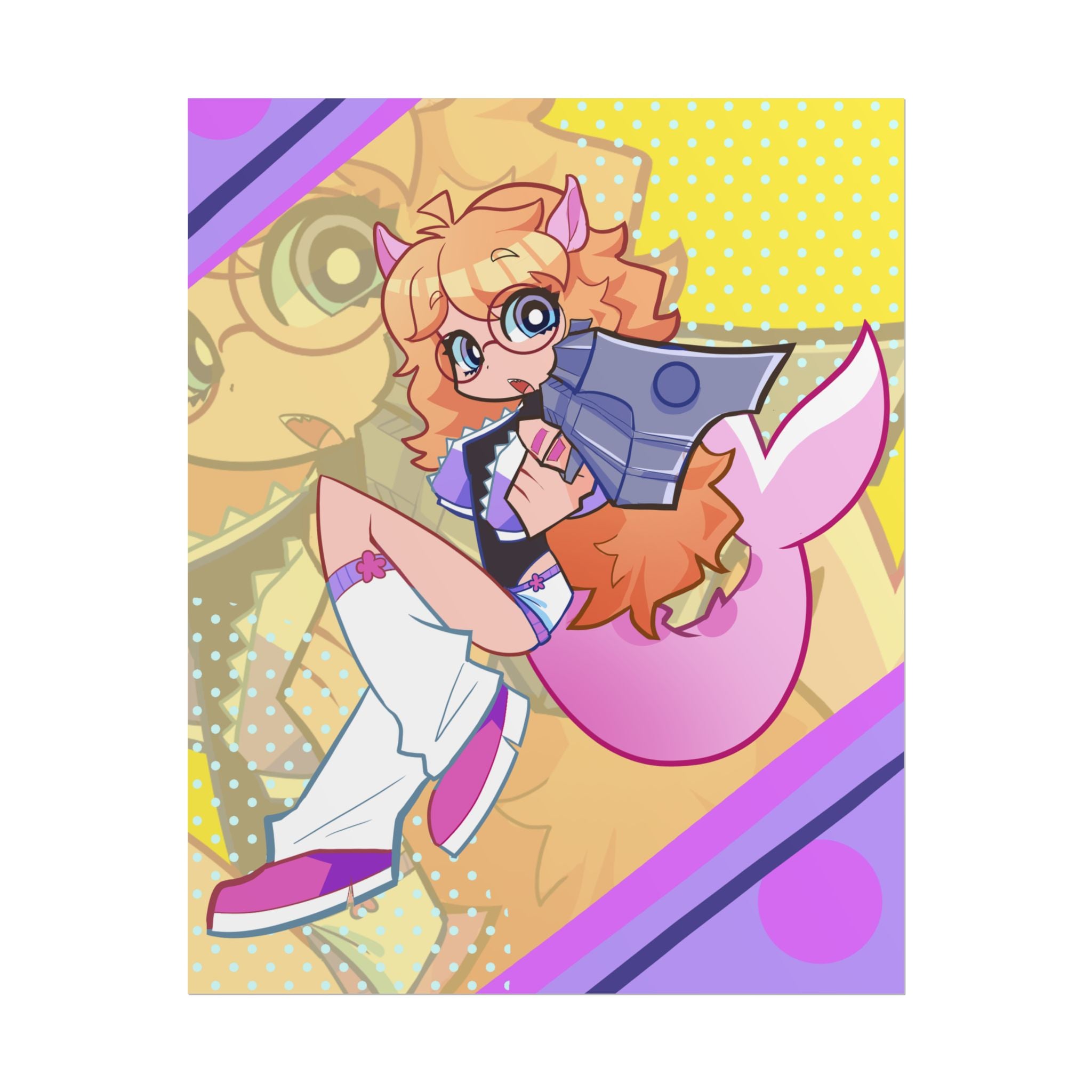tealeafshark "Armed and Cute" Poster