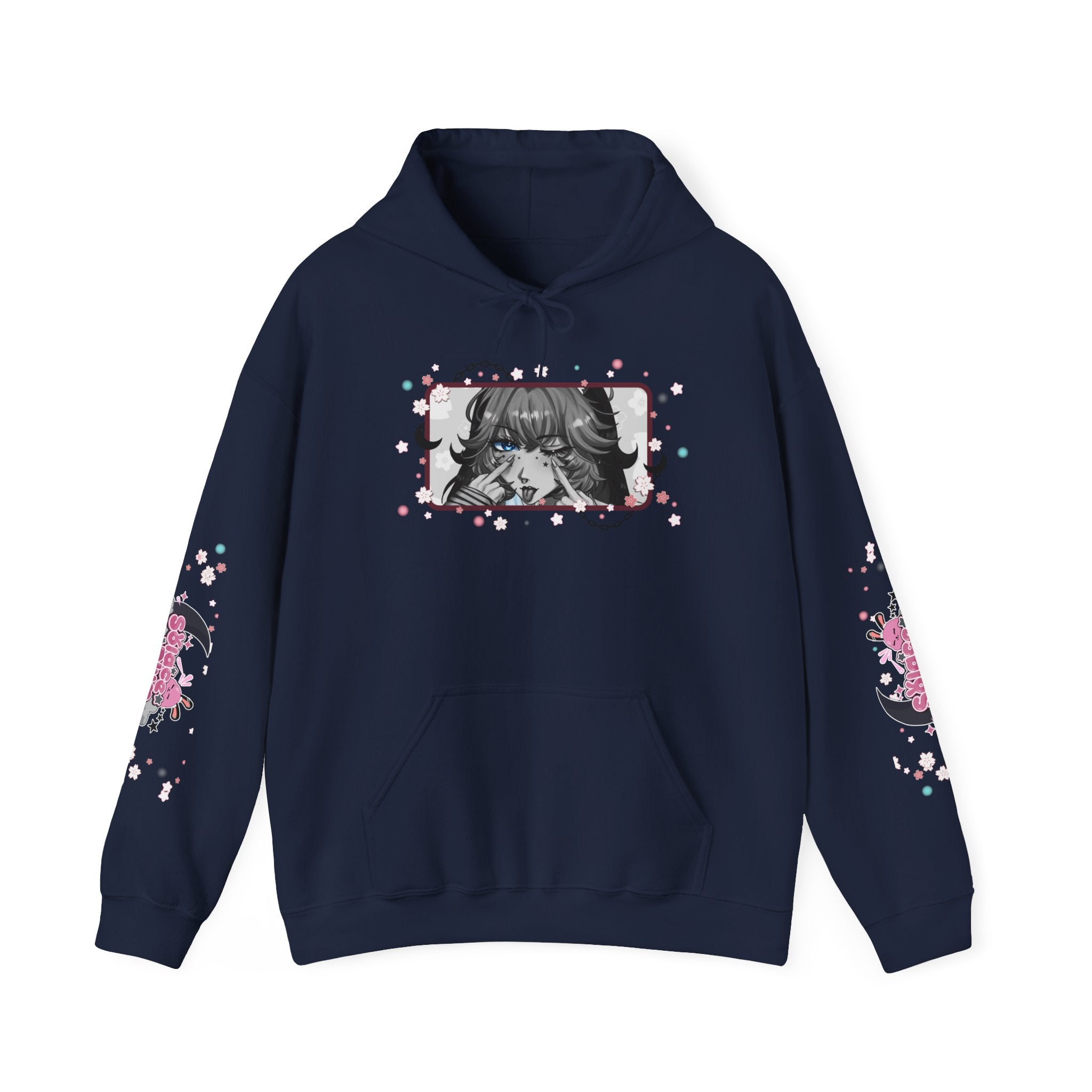 Solace Plum BW "Blep" Designer Hoodie