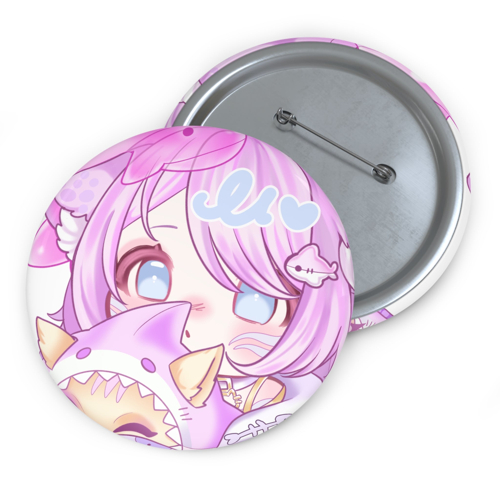 Pwupcakie "Blushie" Pin Button