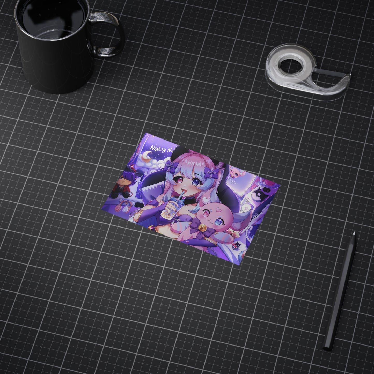 "Time to Stream!" Nighty Neko Print