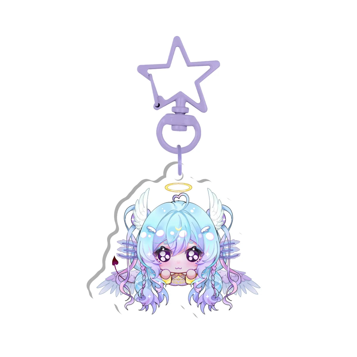 echosofferra "Chibi Head" Double-Sided Keychain