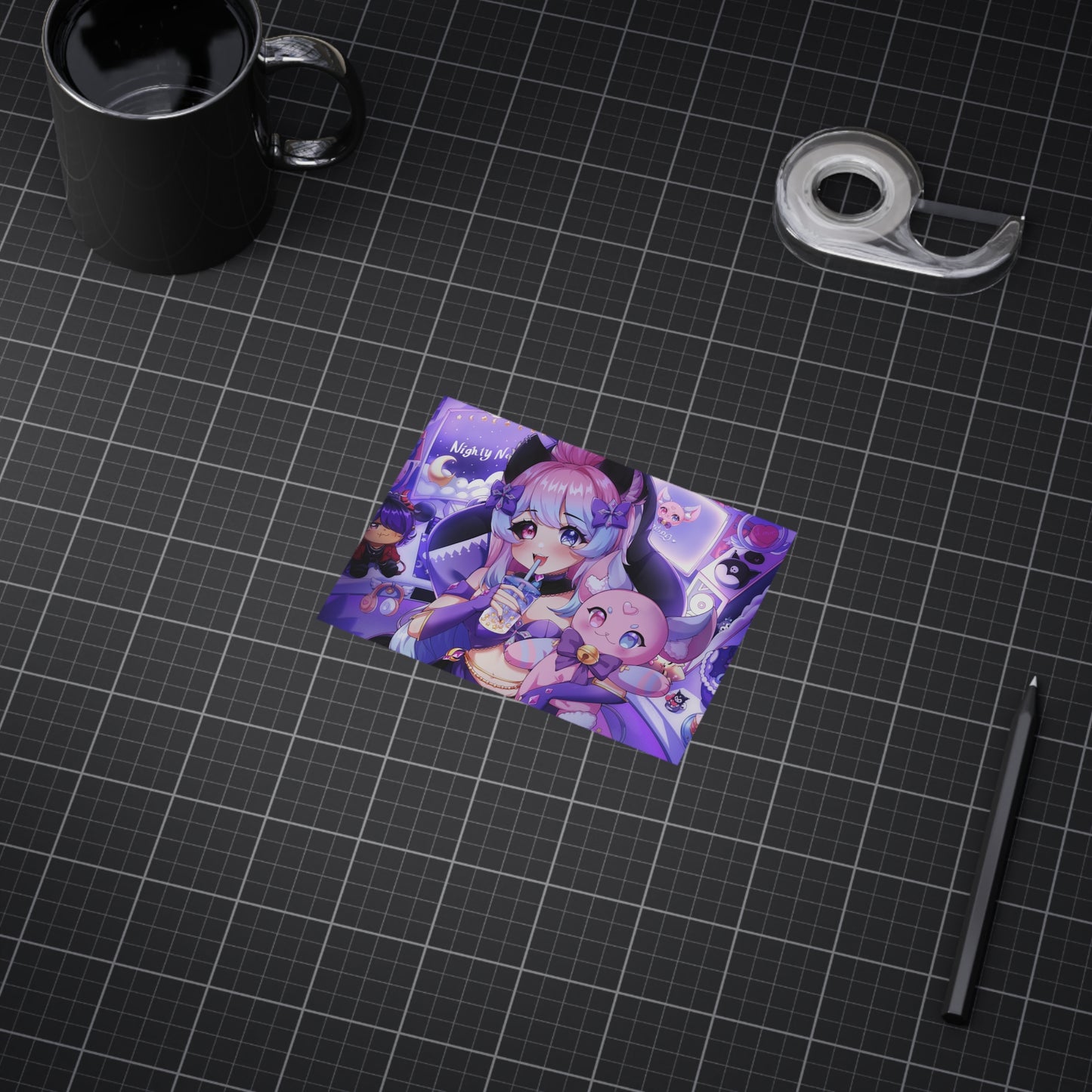 "Time to Stream!" Nighty Neko Print