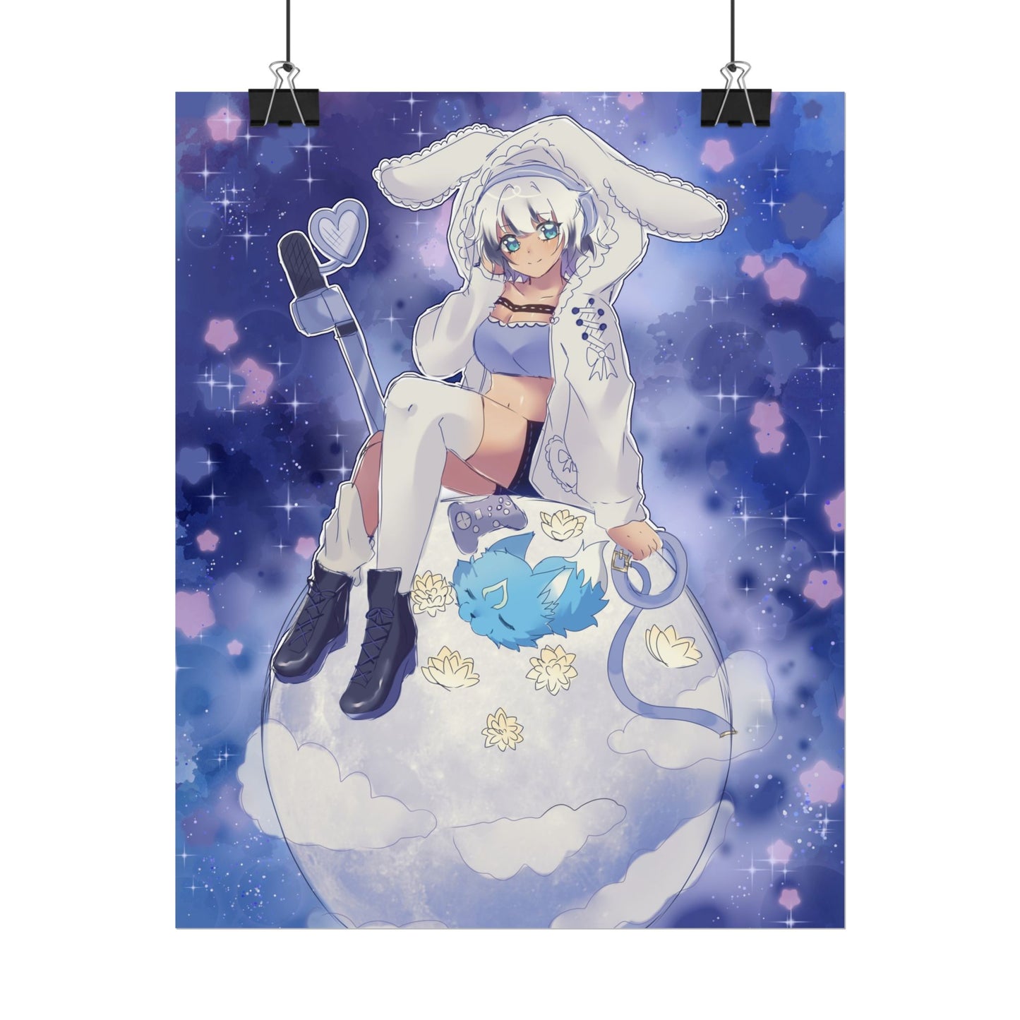 AshenMei Moon Poster