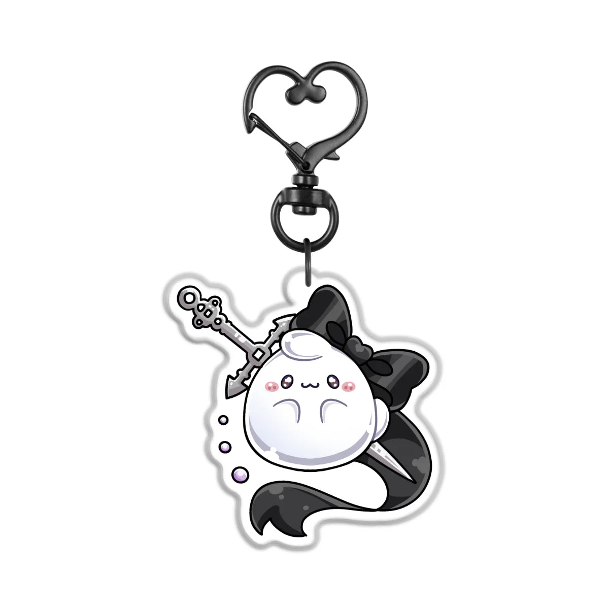Ashdriel "Mascot" Front-Side Glitter Epoxy Keychain