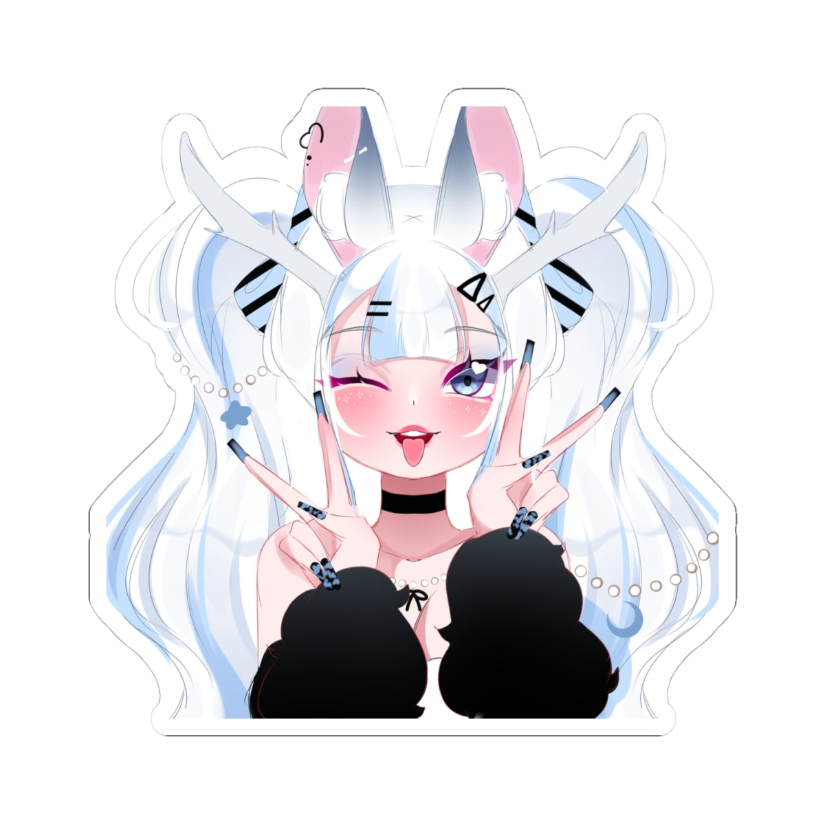 bunny.png "Peace" Sticker