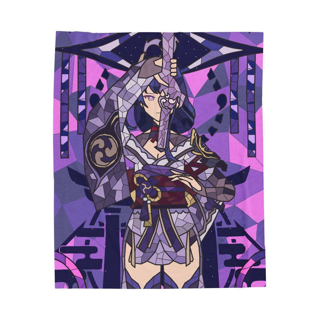 Ei | Raiden Shogun Plush Throw Blanket