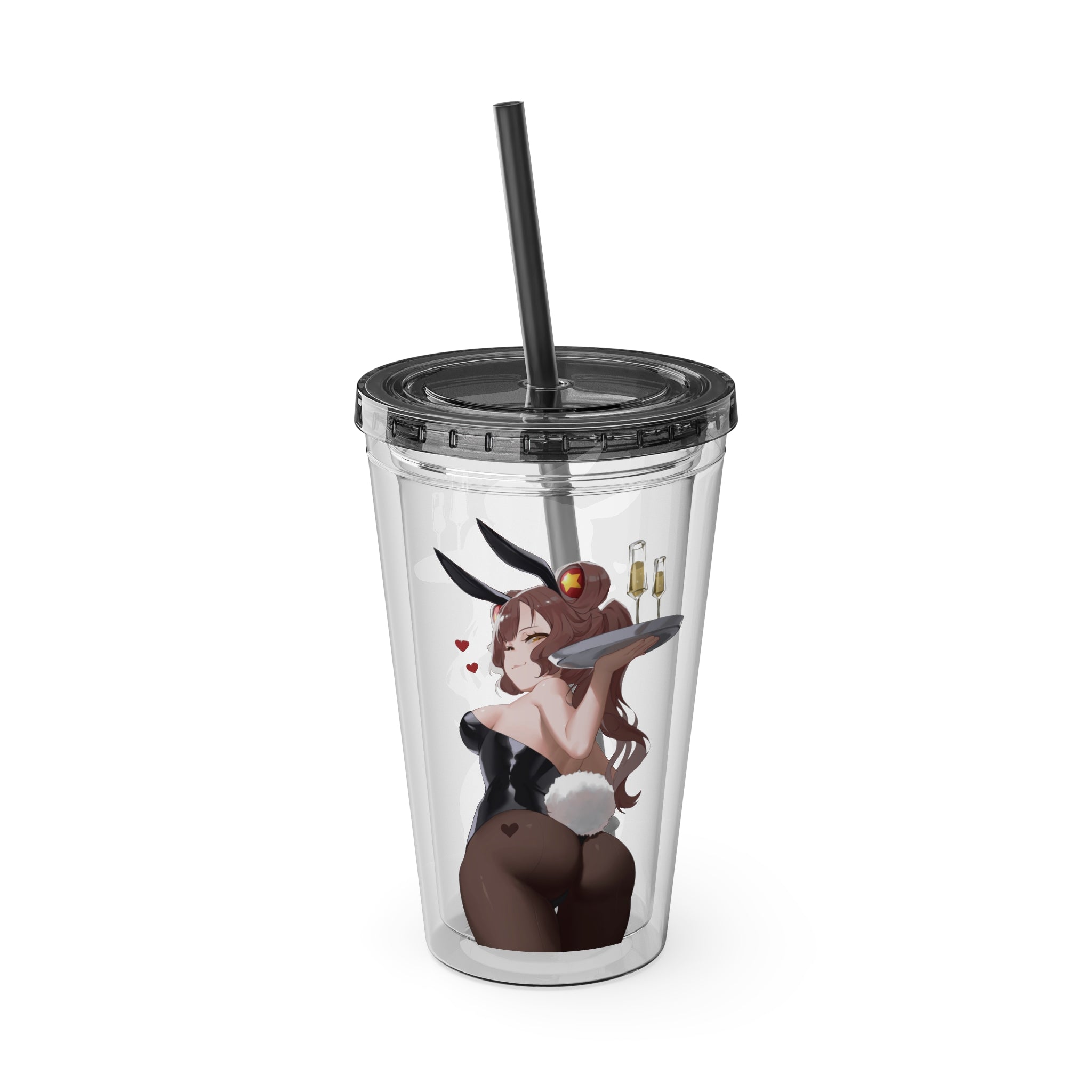 Haru-Haru "Bunny on the Rocks" Acrylic Tumbler