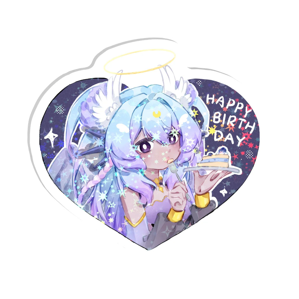 echosofferra "Happy Birthday" Holographic Pin