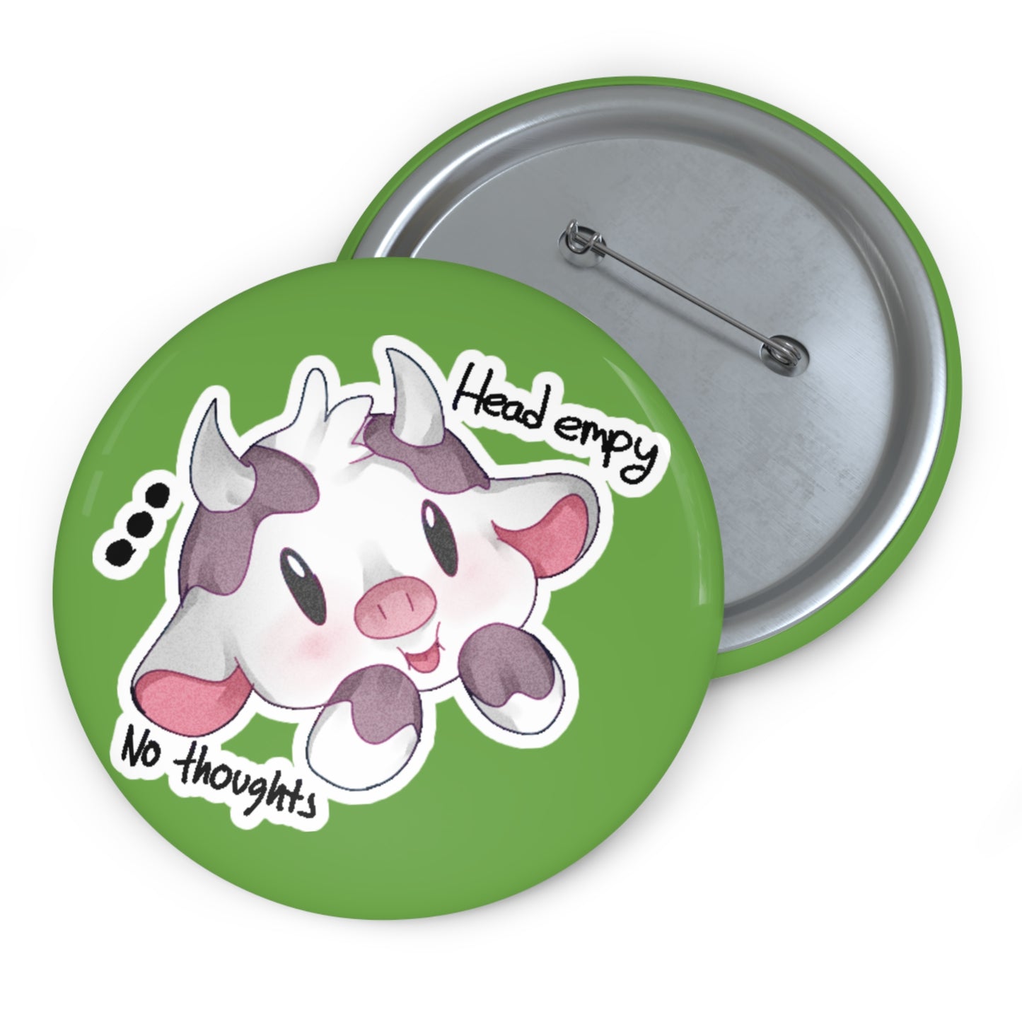 No Thoughts Head Empy SimplyKloak Button Pin