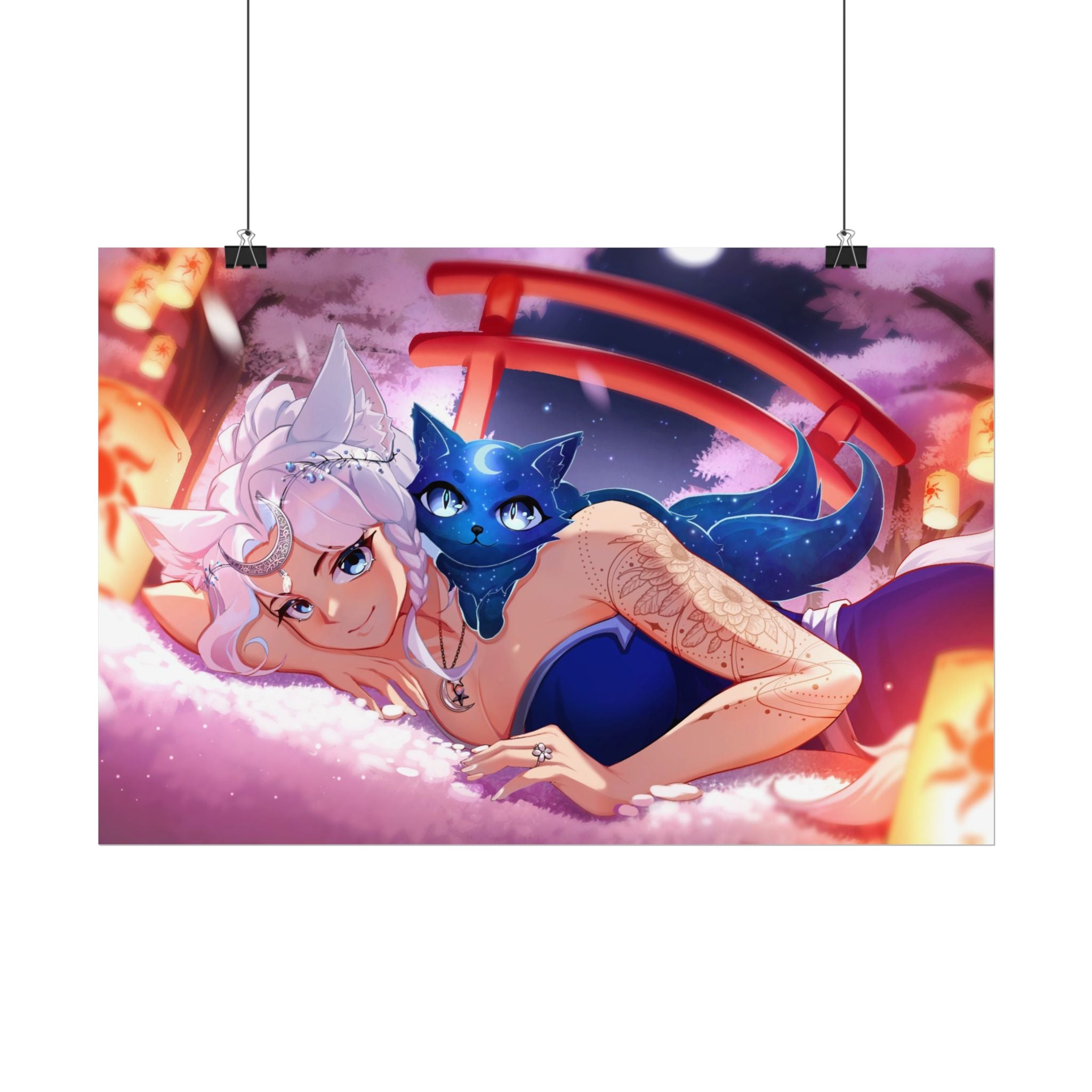 Reira Resting in Sakura Poster