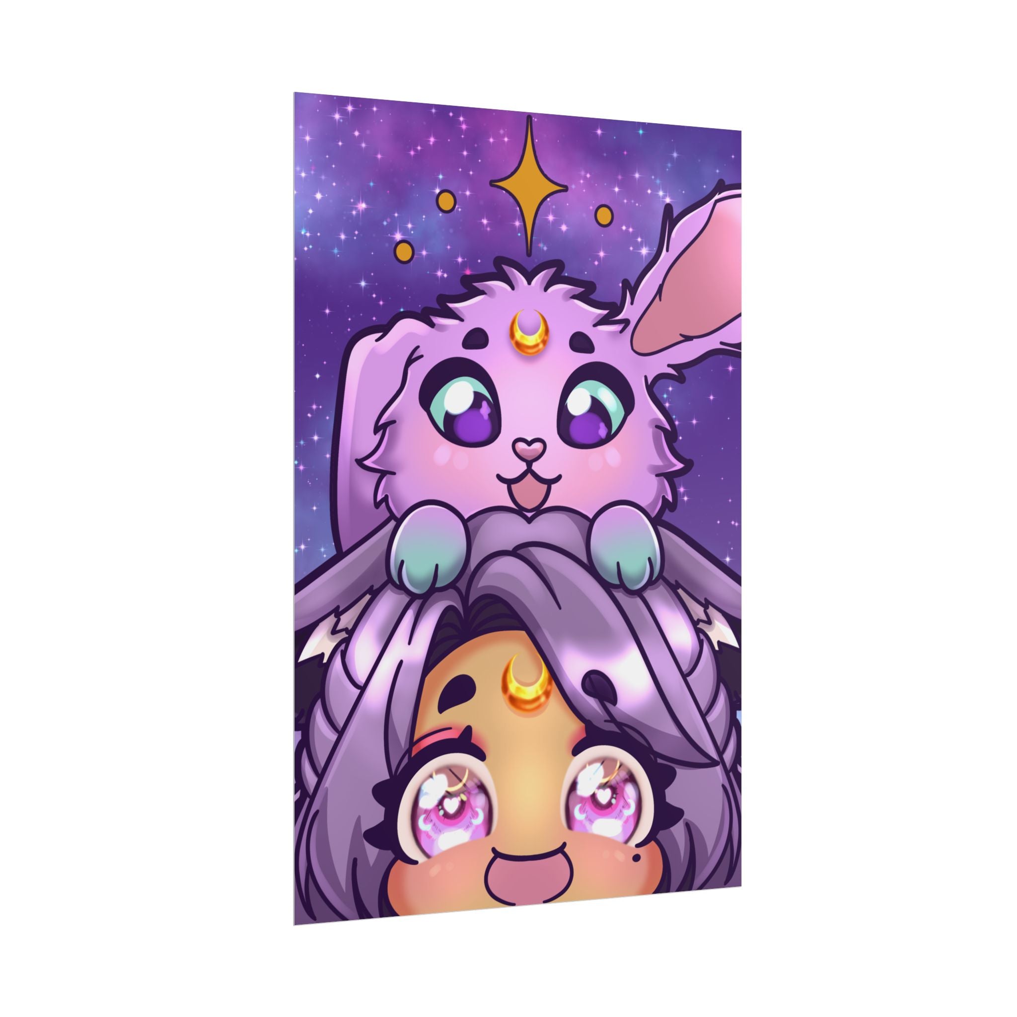 MoondustLeo "Moon & Jupiter" Poster