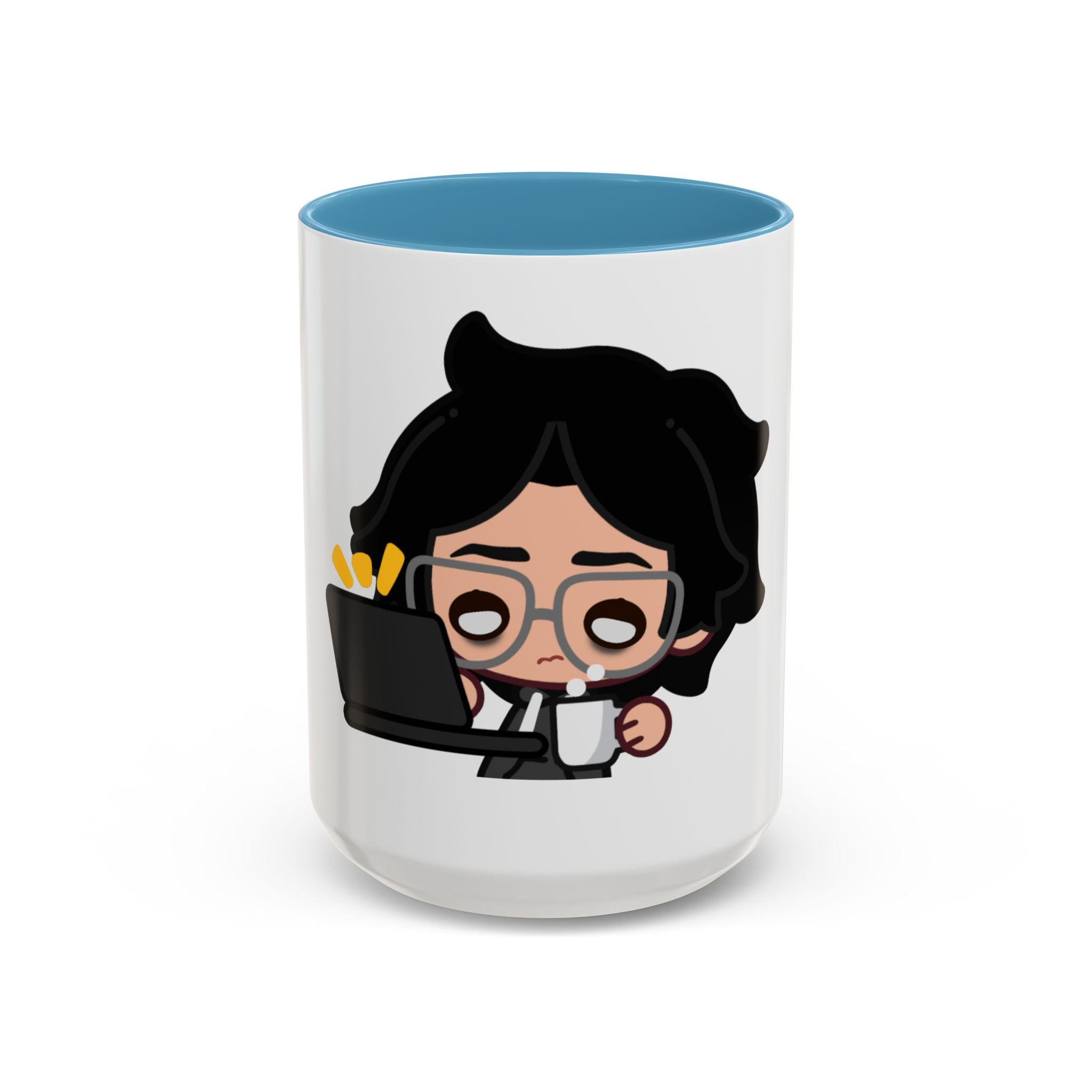 RyoPlaying "Exhausted" Accent Mug