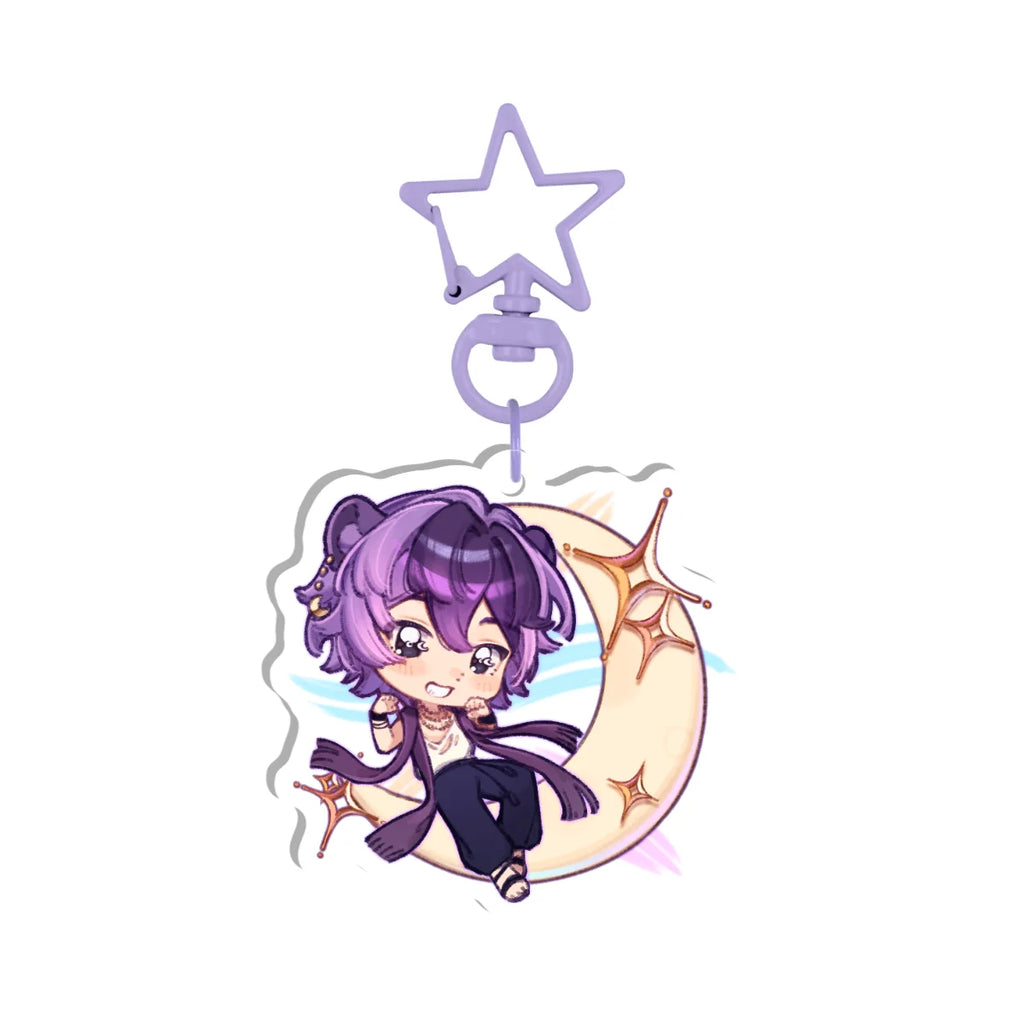 Mari Rina Seiza "Chill Moon Float" Keychain