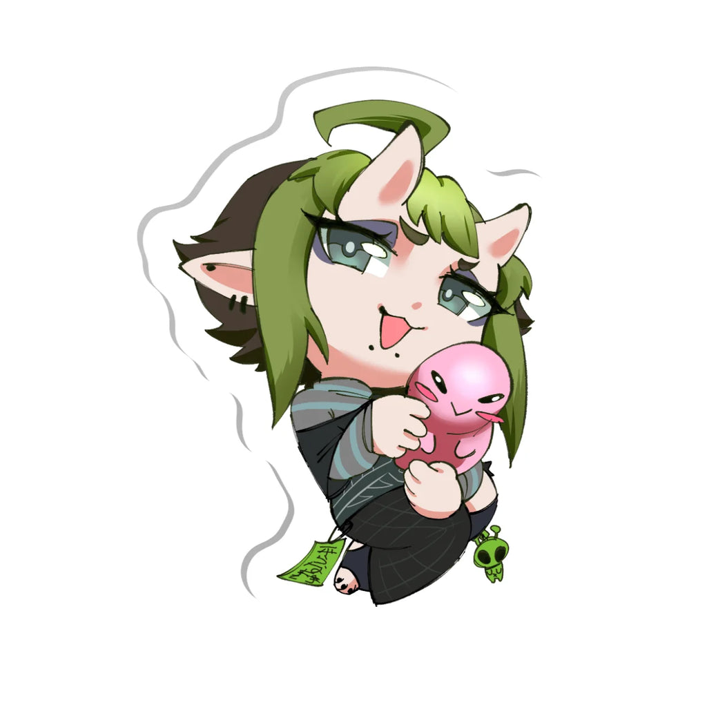chromuro "Chibi Hugging" Acrylic Pin