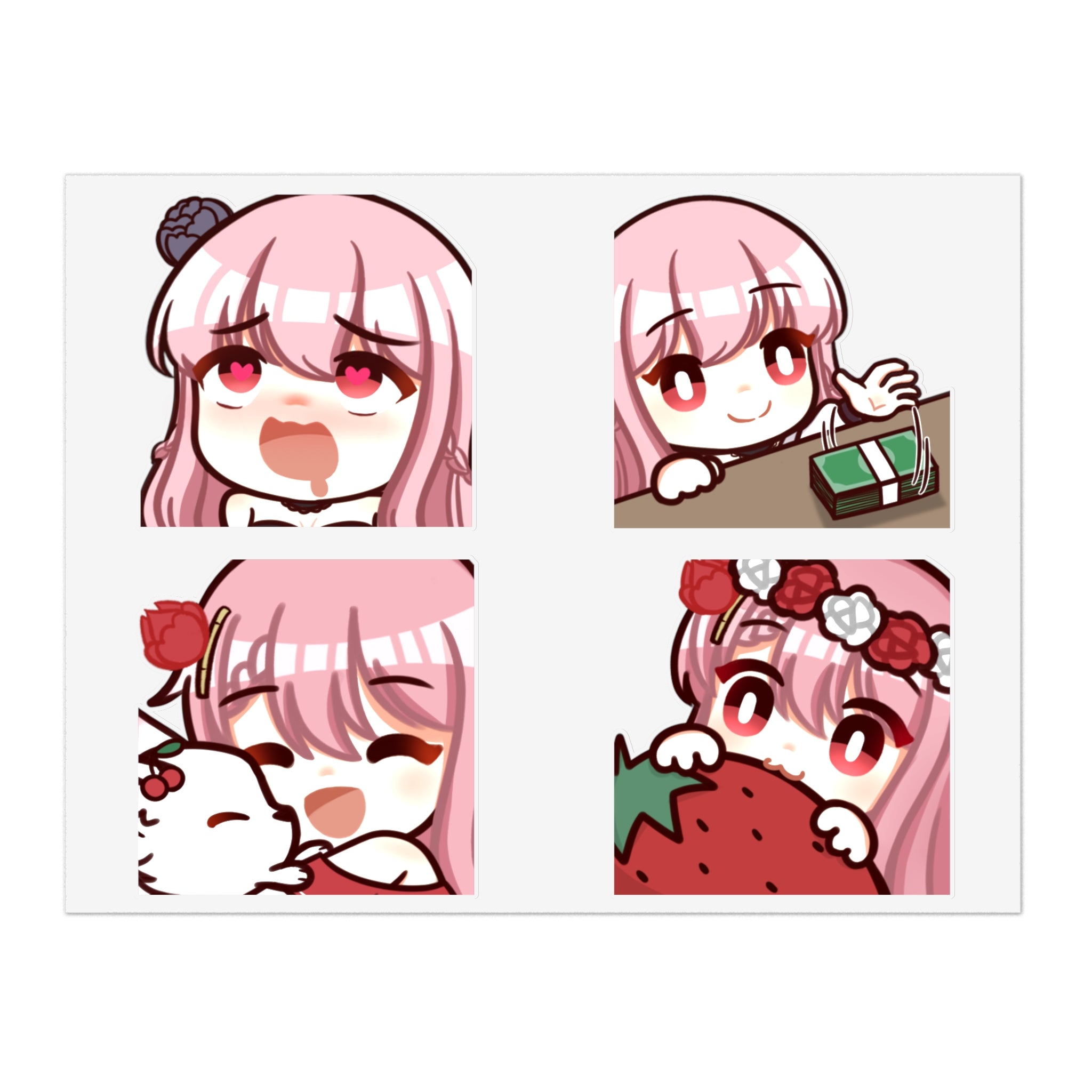 HanamiMomo Sticker Sheet