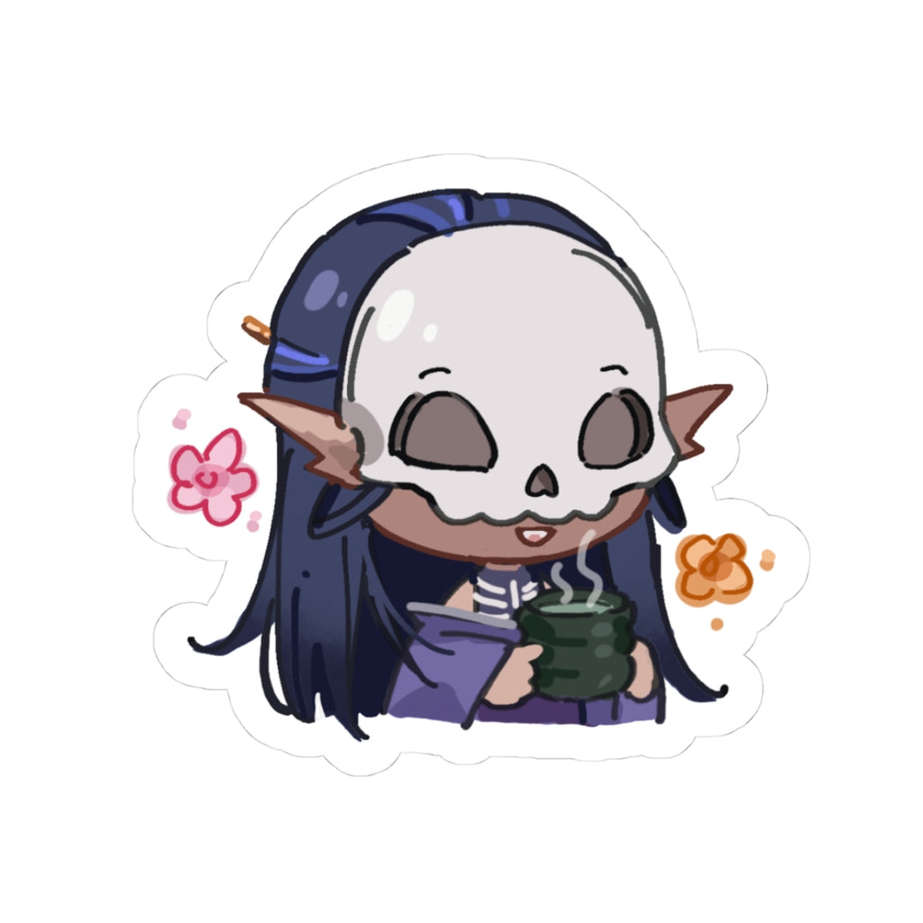 mourningvenus "Tea Sipping" Sticker